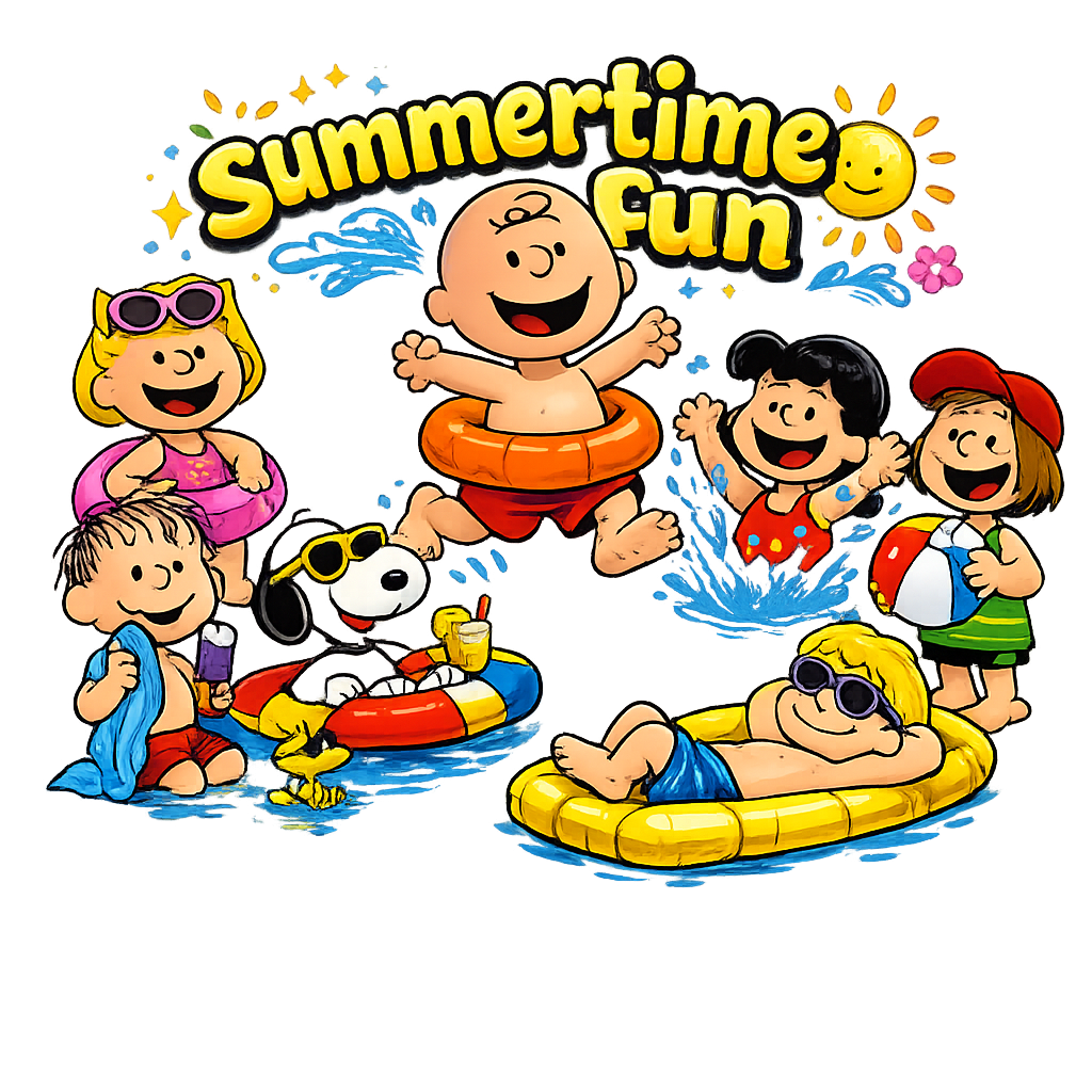 Summertime Fun Pool Float Set DTF