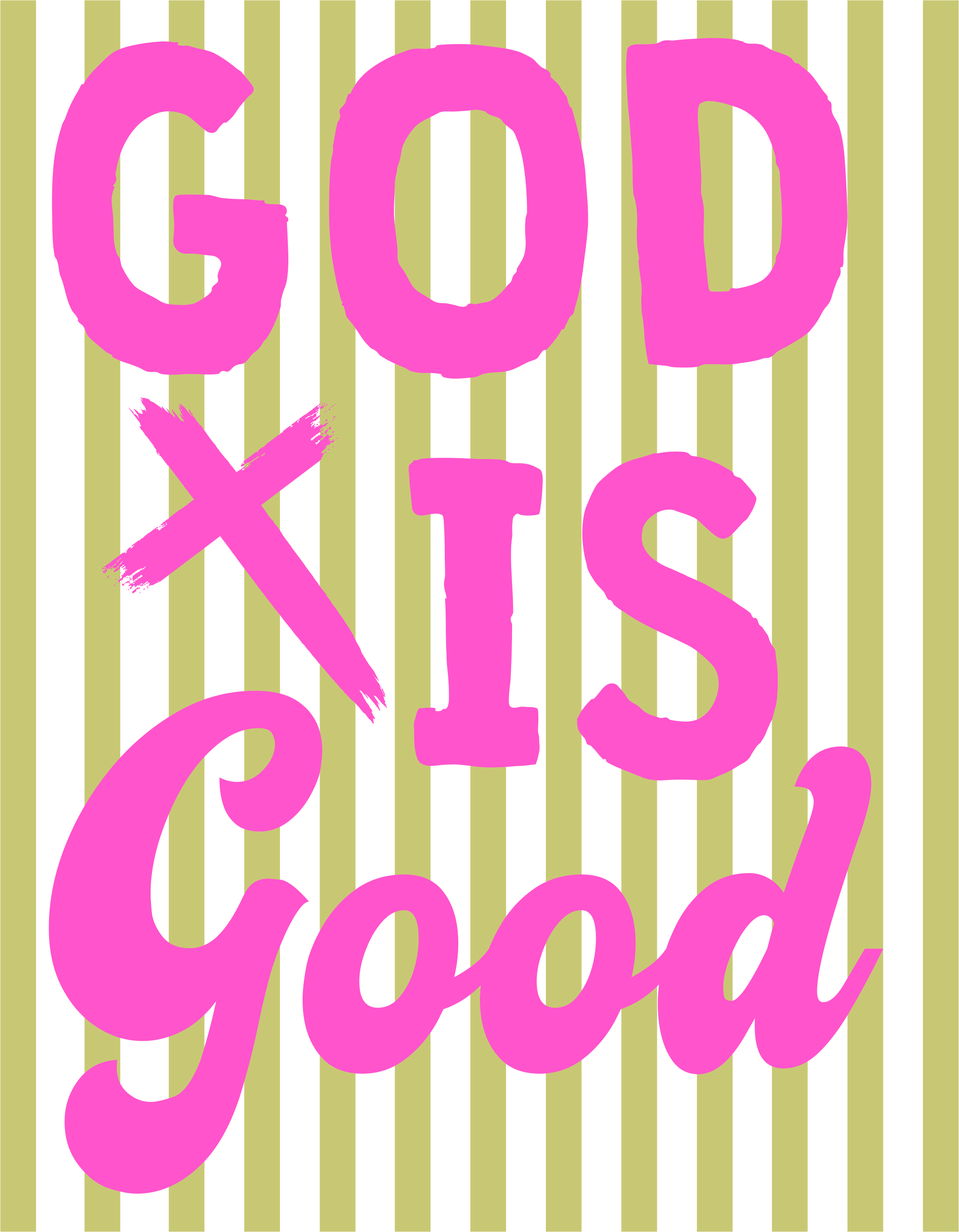 Inspirational Wall Art - 'God Is Good' DTF
