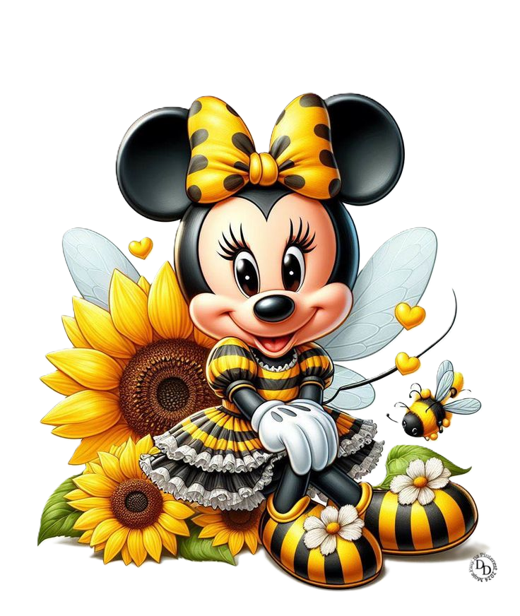 Bee Costume Minnie Mouse Plush DTF