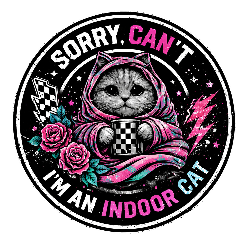 I'm an Indoor Cat Graphic T-Shirt DTF