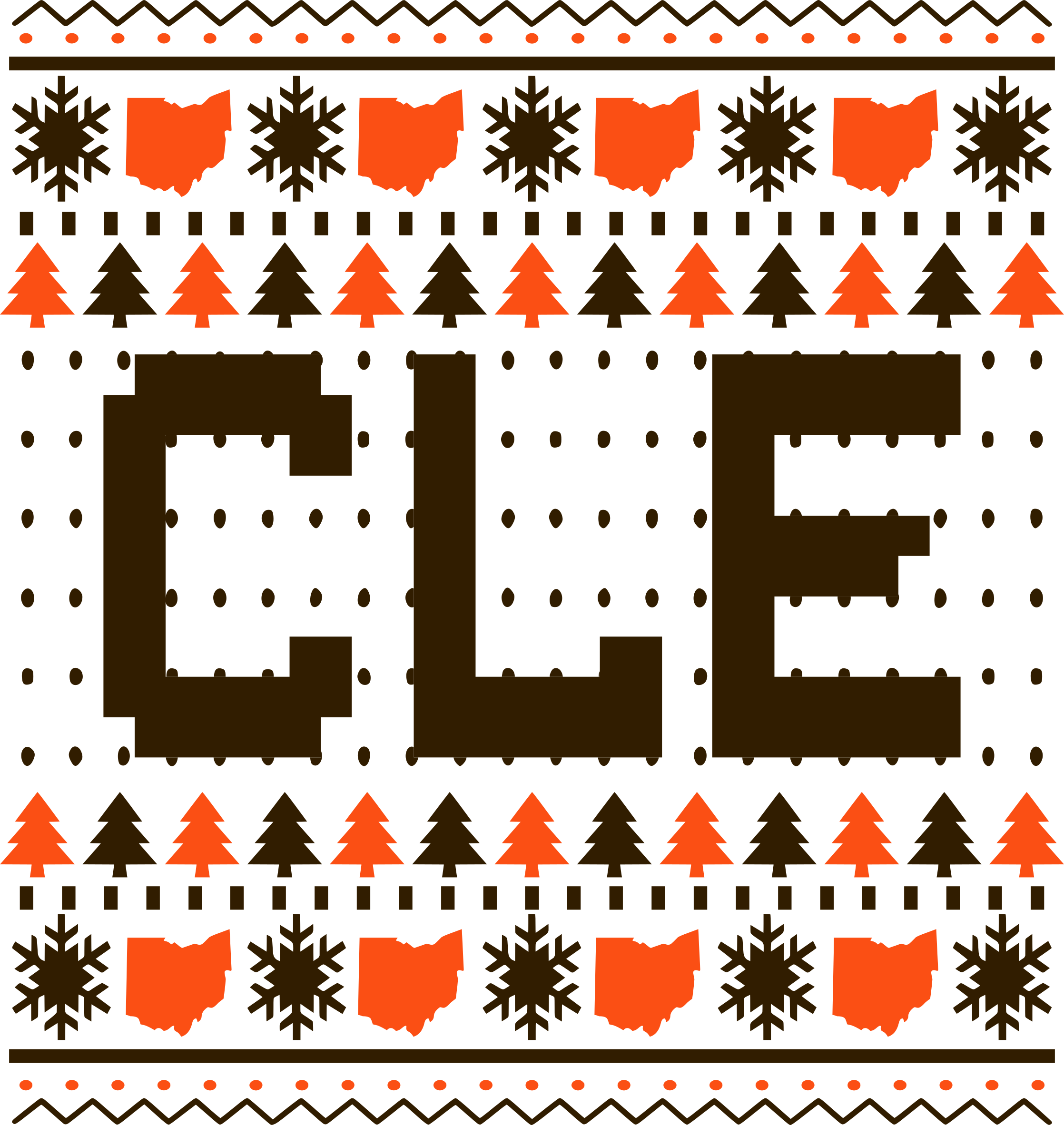 CLE Holiday Sweater DTF