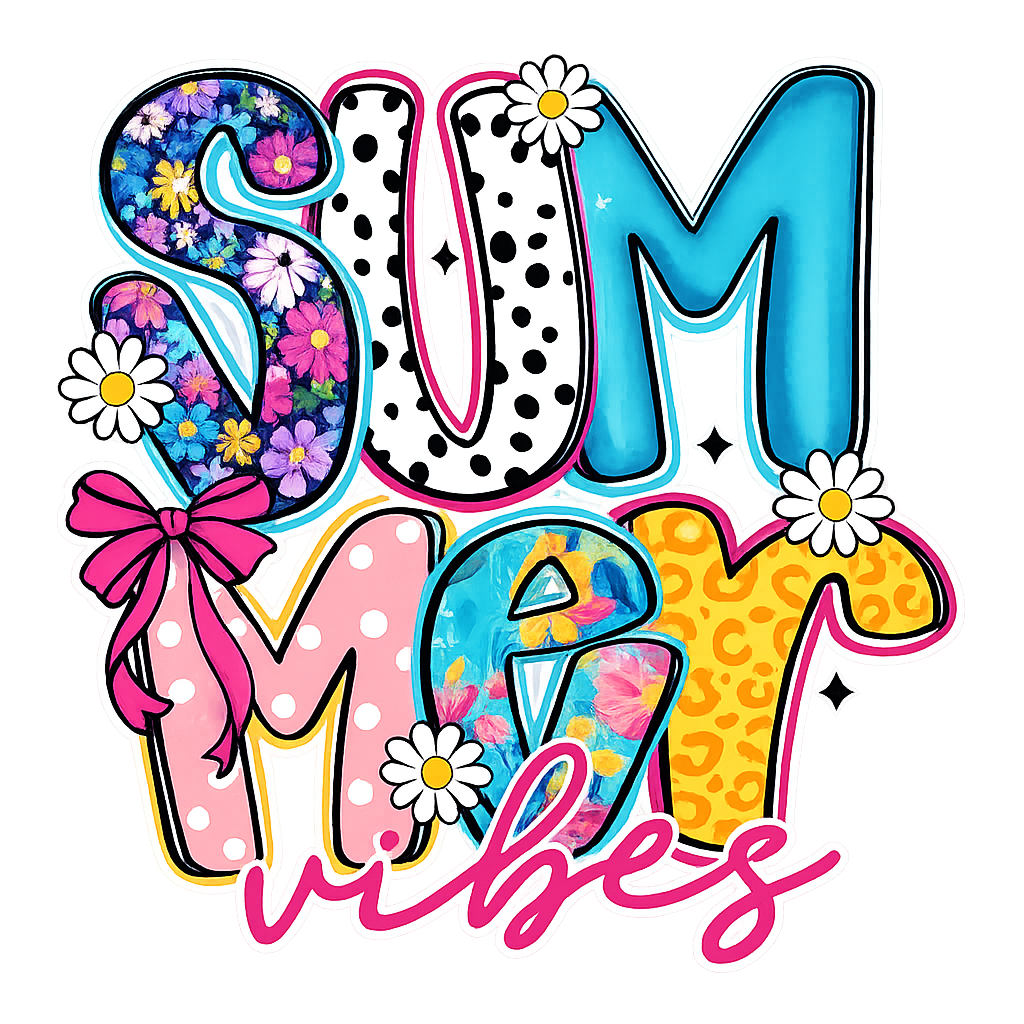 Summer Vibes Decorative Sign DTF