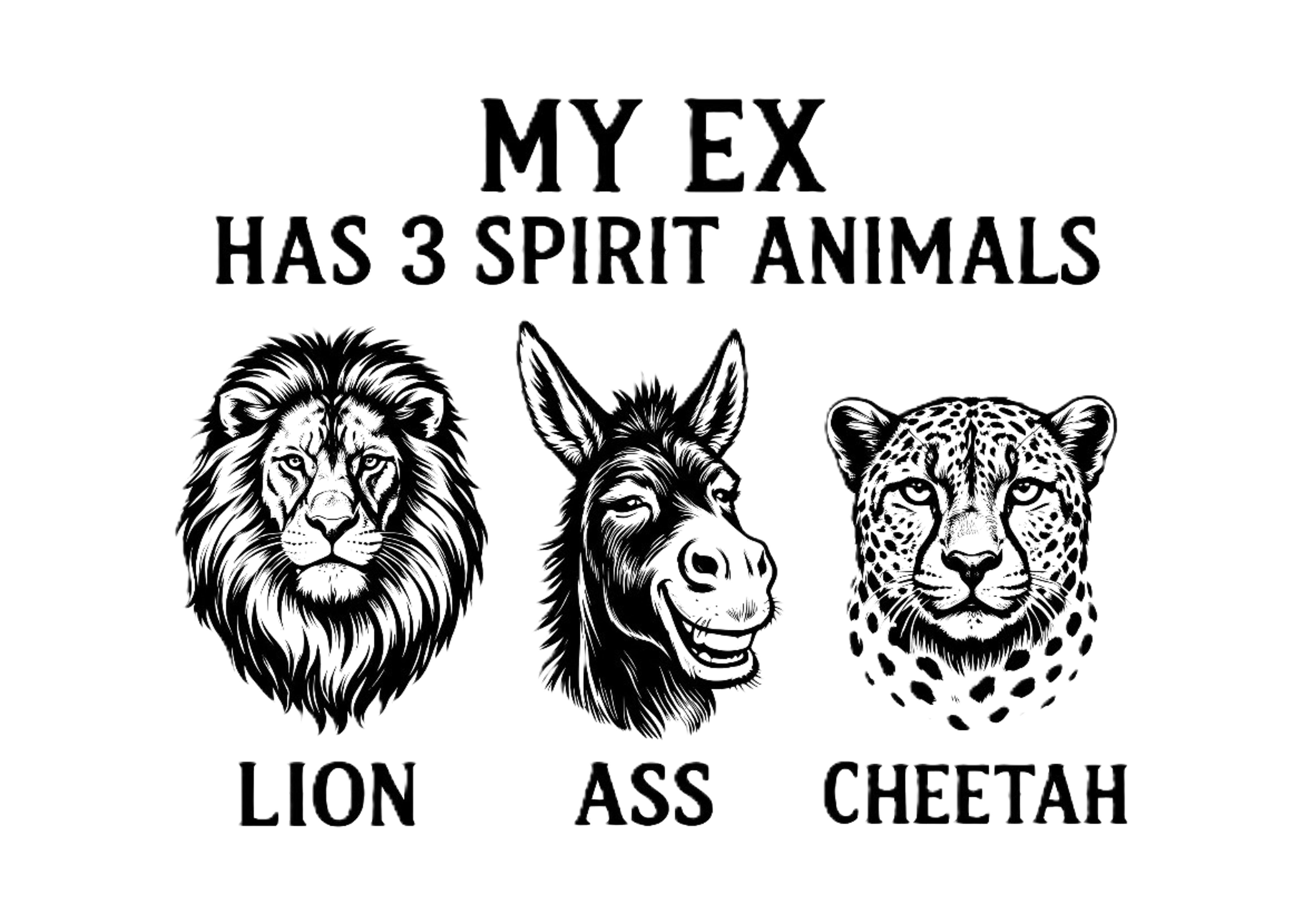 Funny Ex Spirit Animal T-Shirt DTF