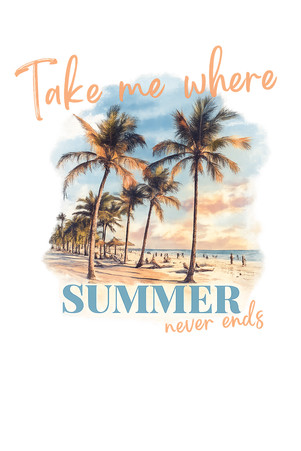 Summer Paradise Wall Art DTF