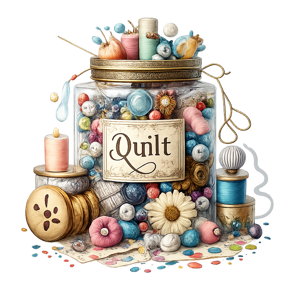 Quilt Supplies Jar DTF