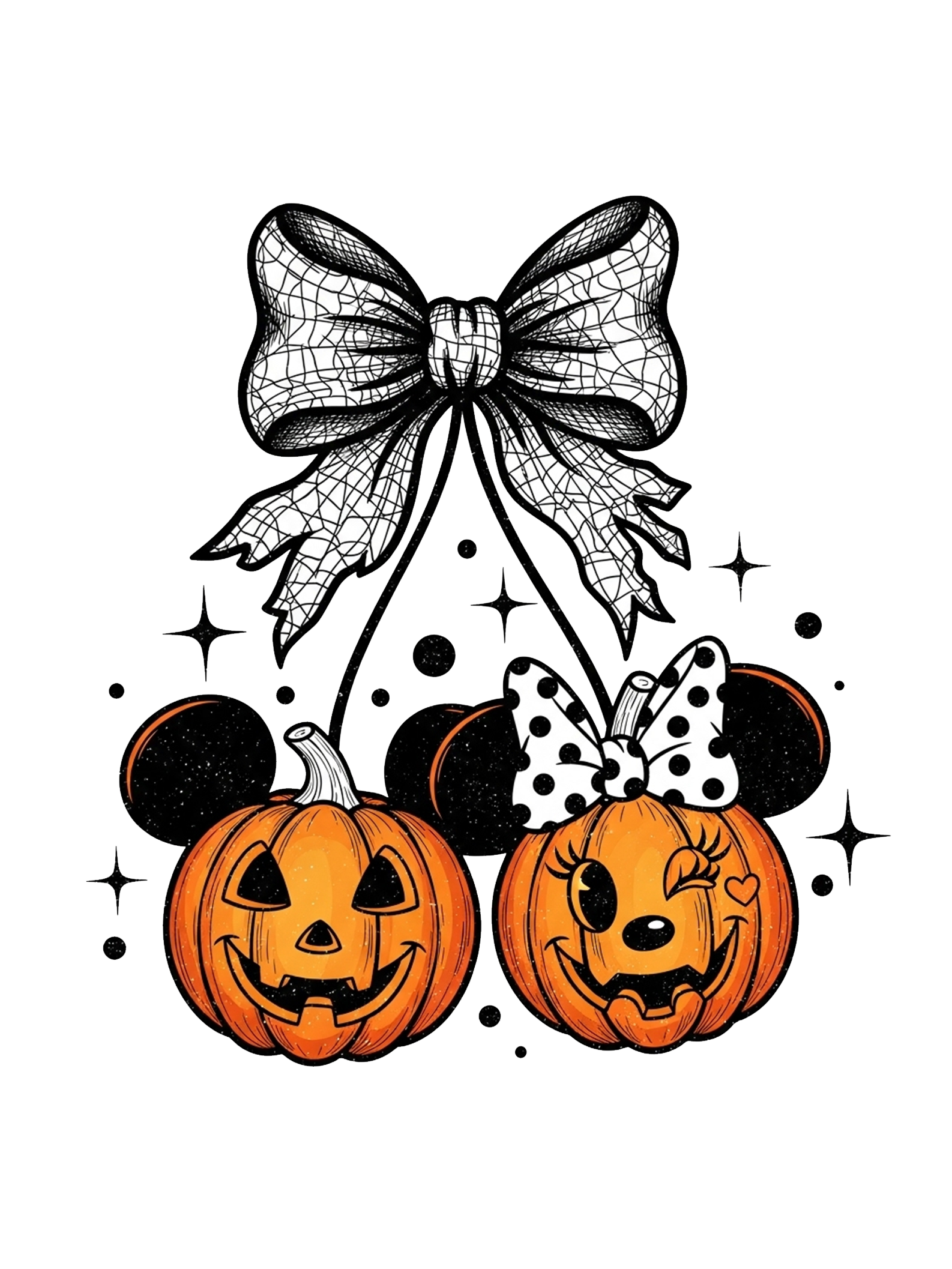 Pumpkin Mouse Halloween Decor DTF