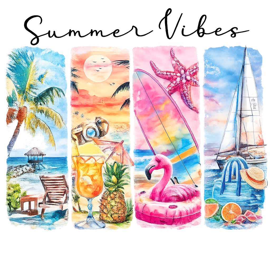 Summer Vibes Wall Art Set DTF