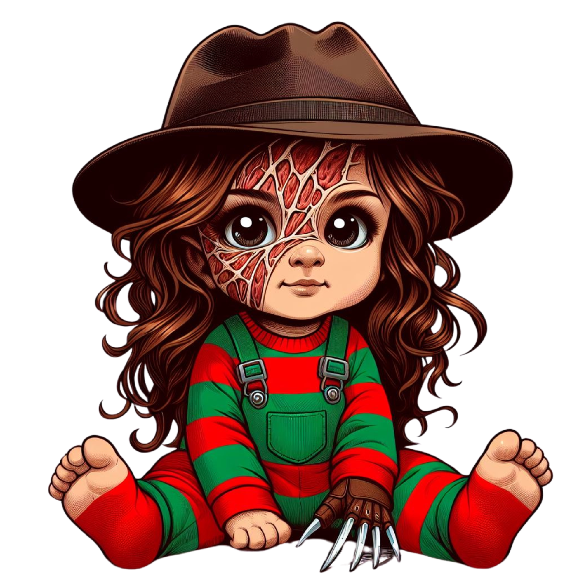 Horror-Themed Baby Plush Doll DTF