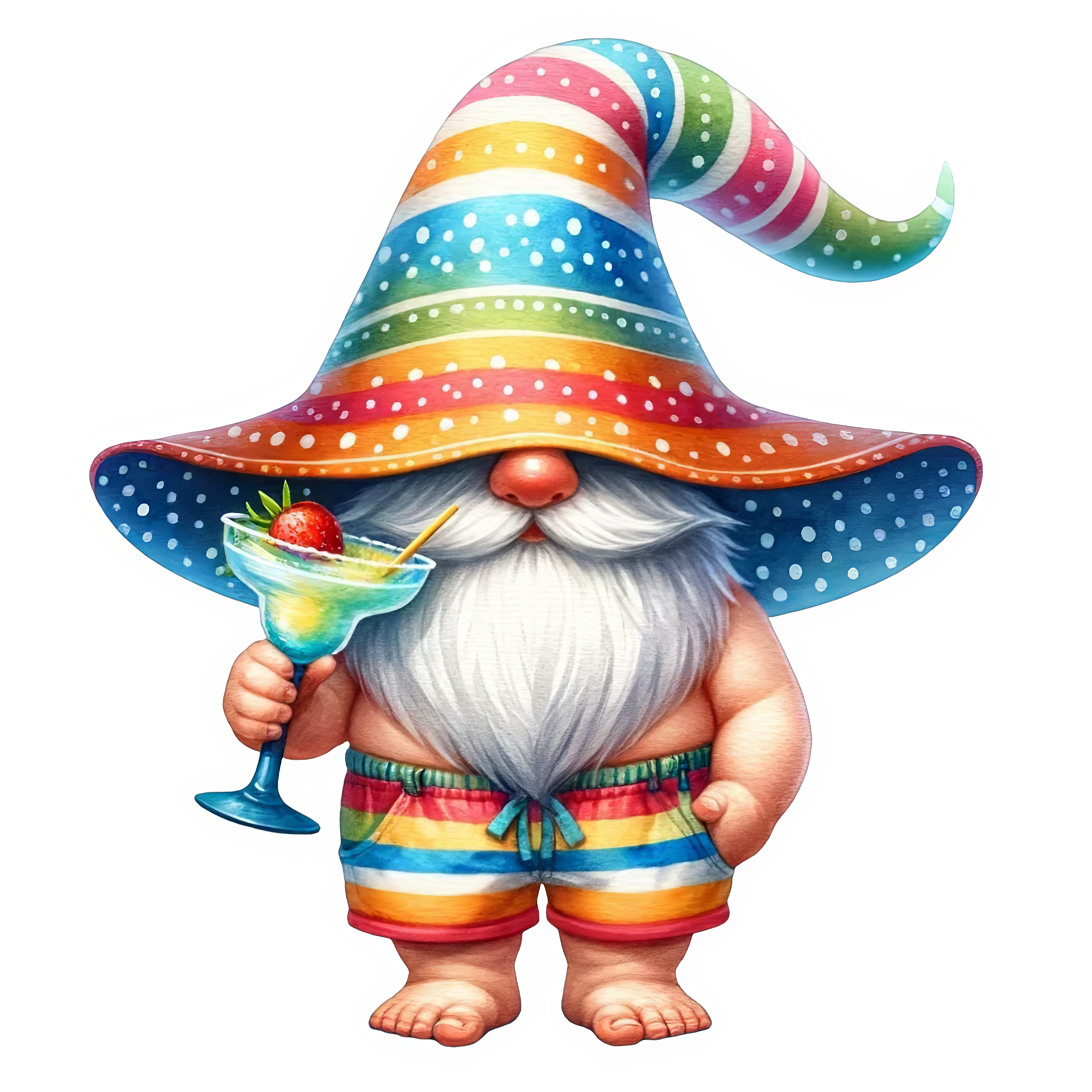 Summer Gnome Figurine DTF