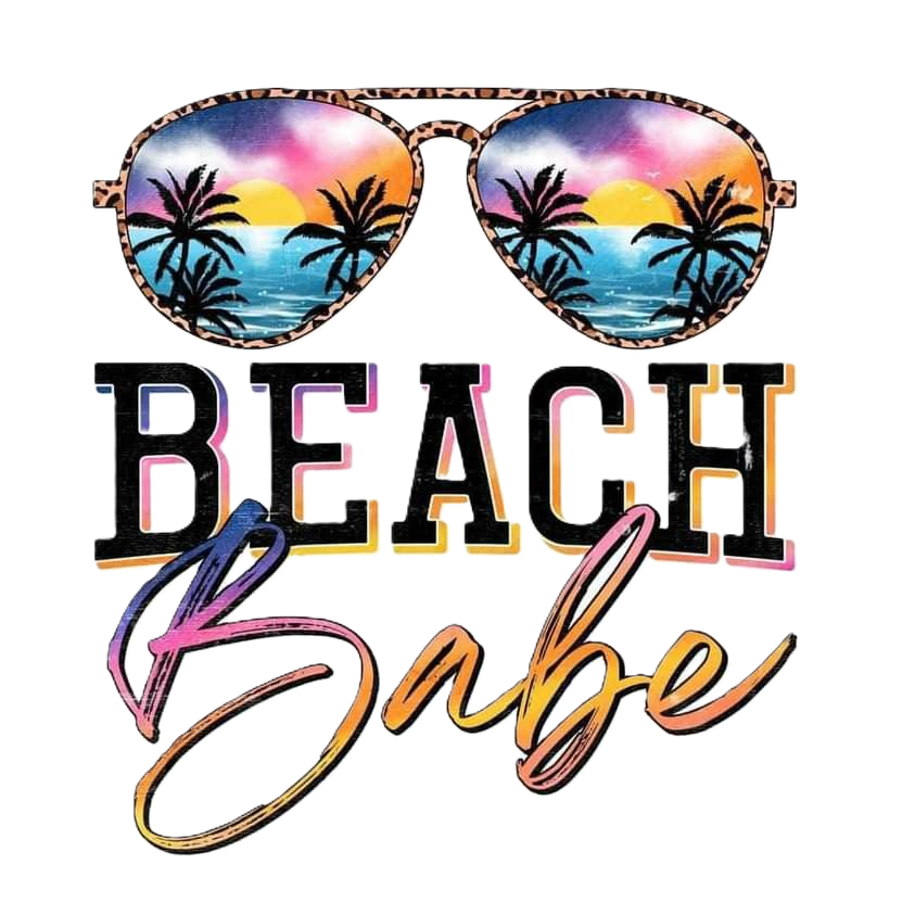 Beach Babe Sunglasses Graphic Tee DTF