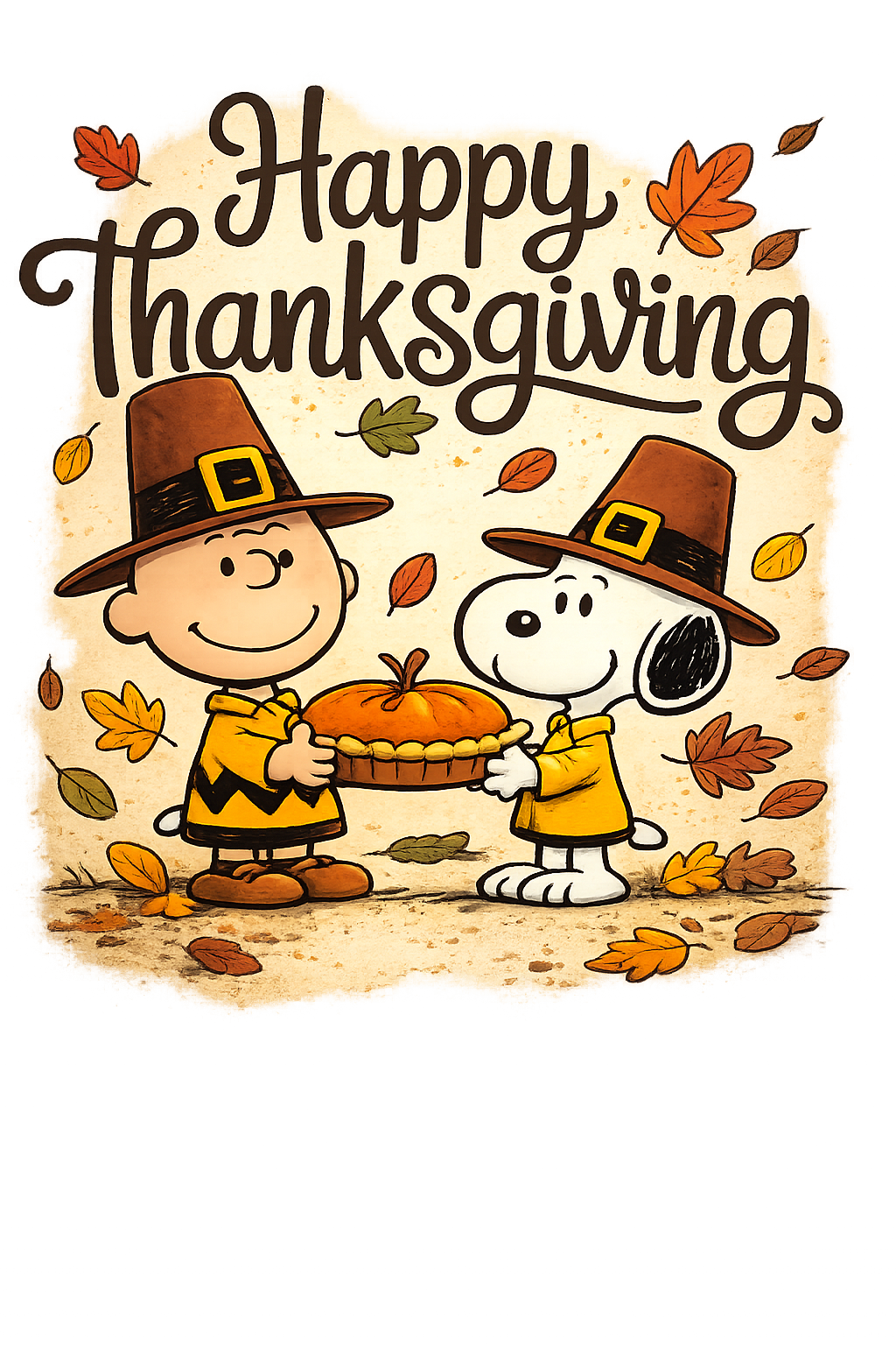Peanuts Happy Thanksgiving  DTF