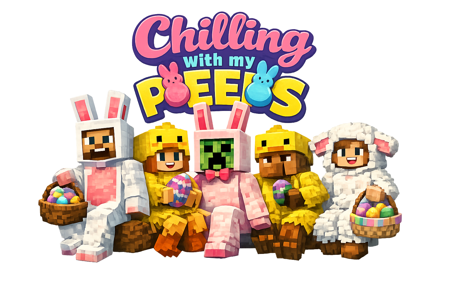 Chilling With My Peeps Figure Set DTF