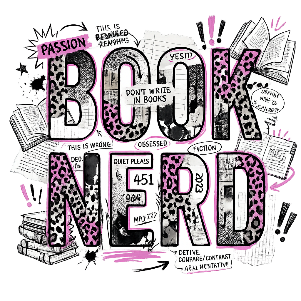 Book Nerd Graphic Tee DTF