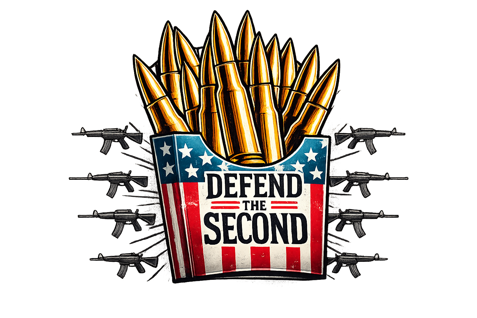 Defend the Second Amendment Sticker DTF