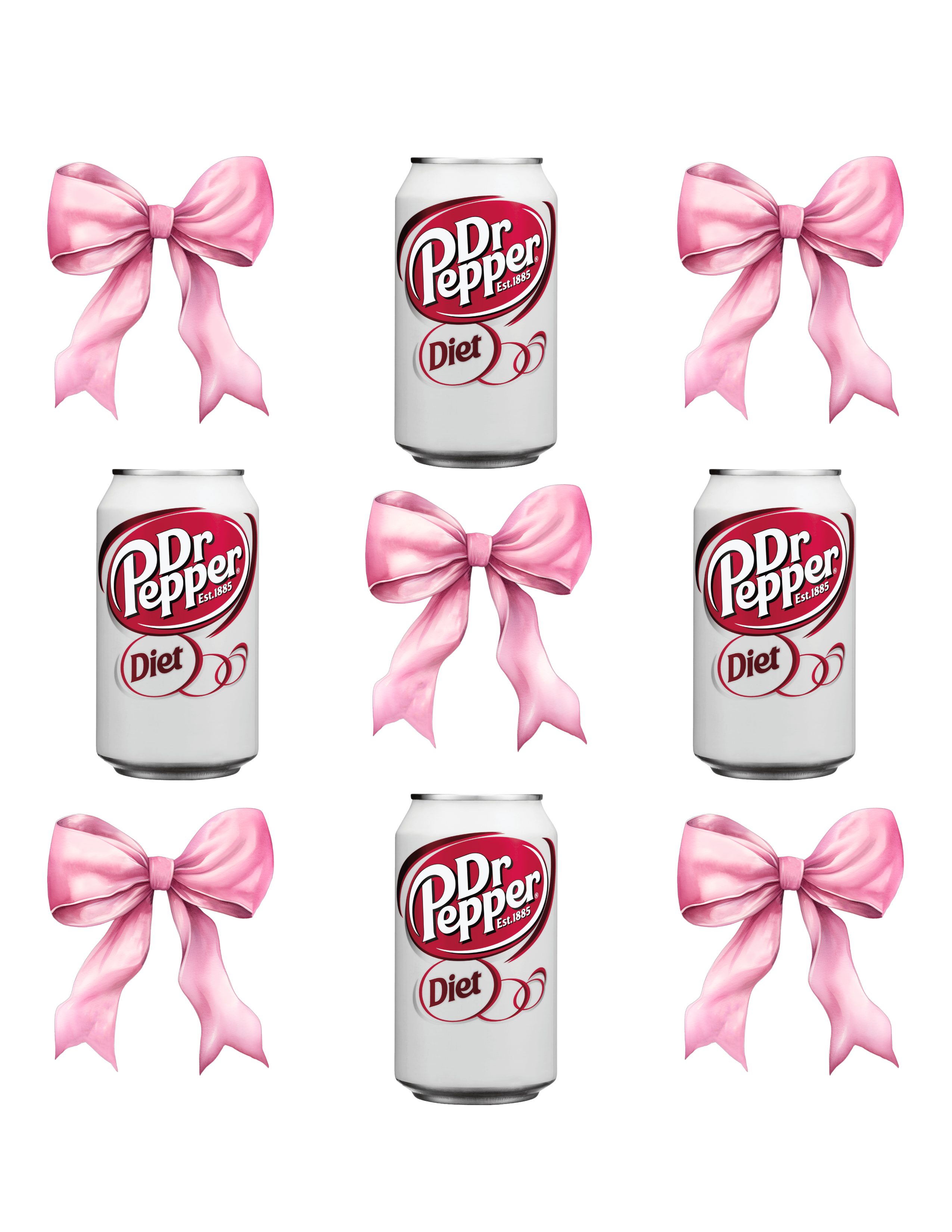 Diet Dr Pepper Can DTF