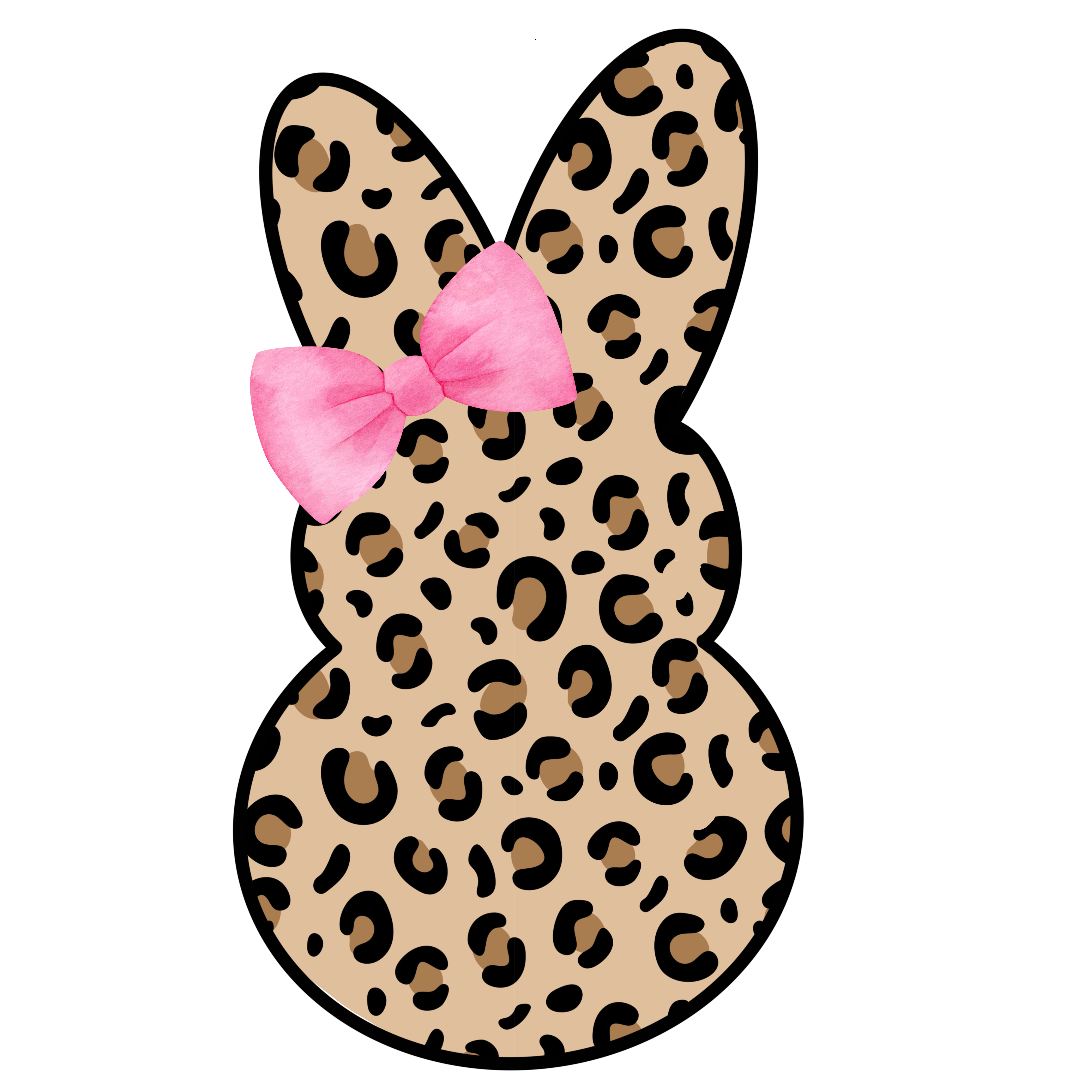 Leopard Print Bunny DTF