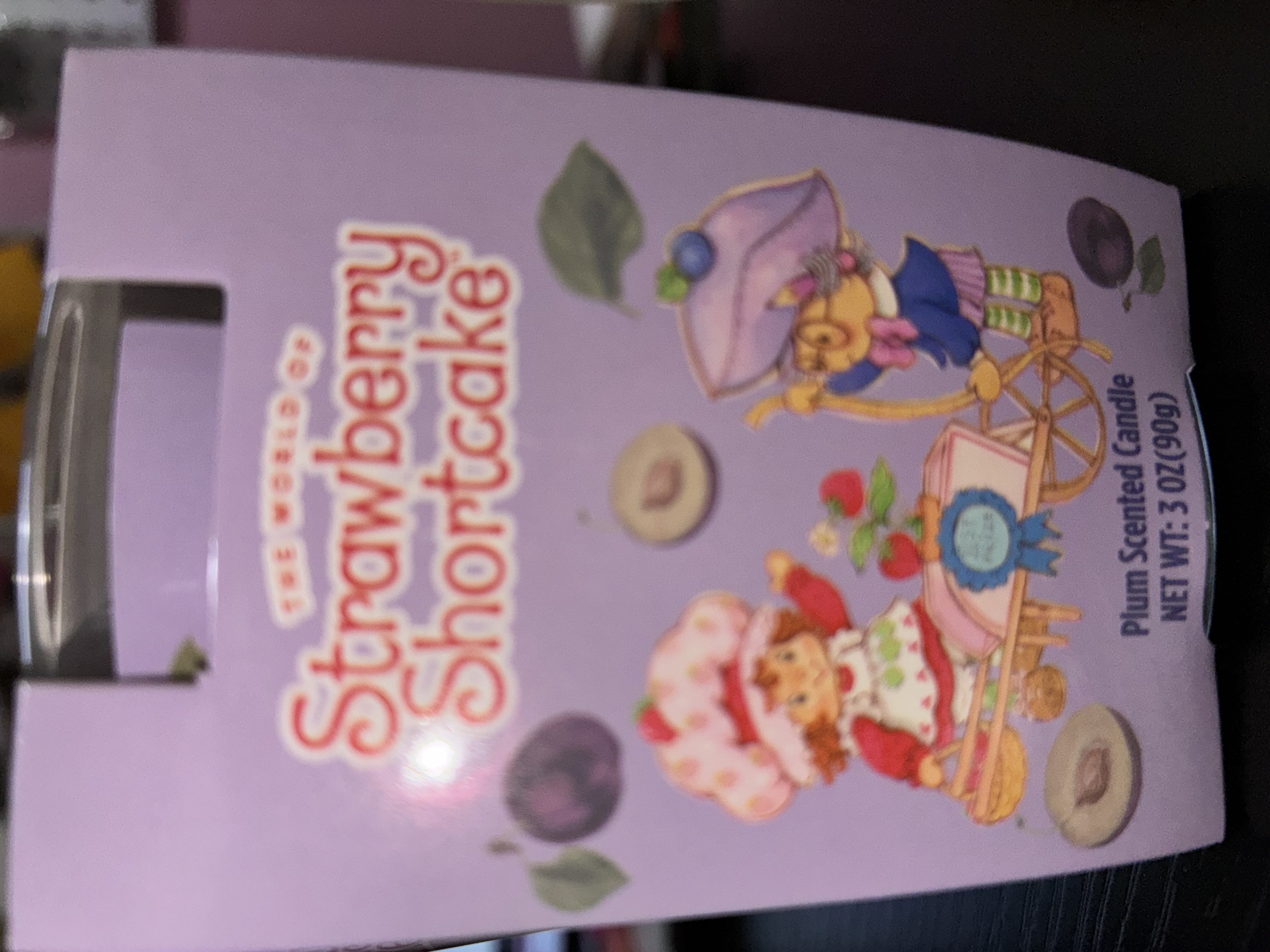 Strawberry Shortcake Plum Scented Candle