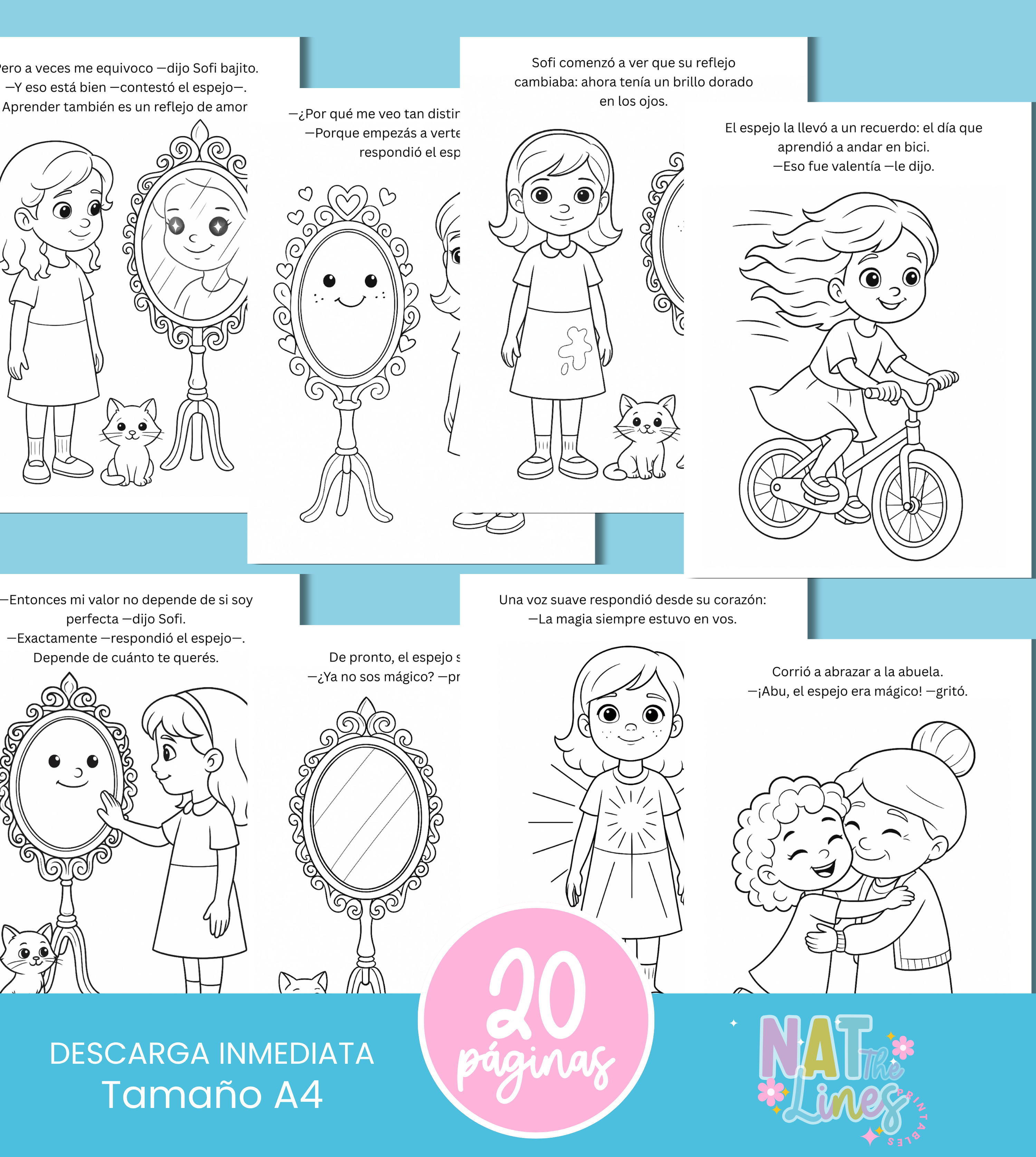 El Espejo Mágico de Sofi – Libro para Colorear