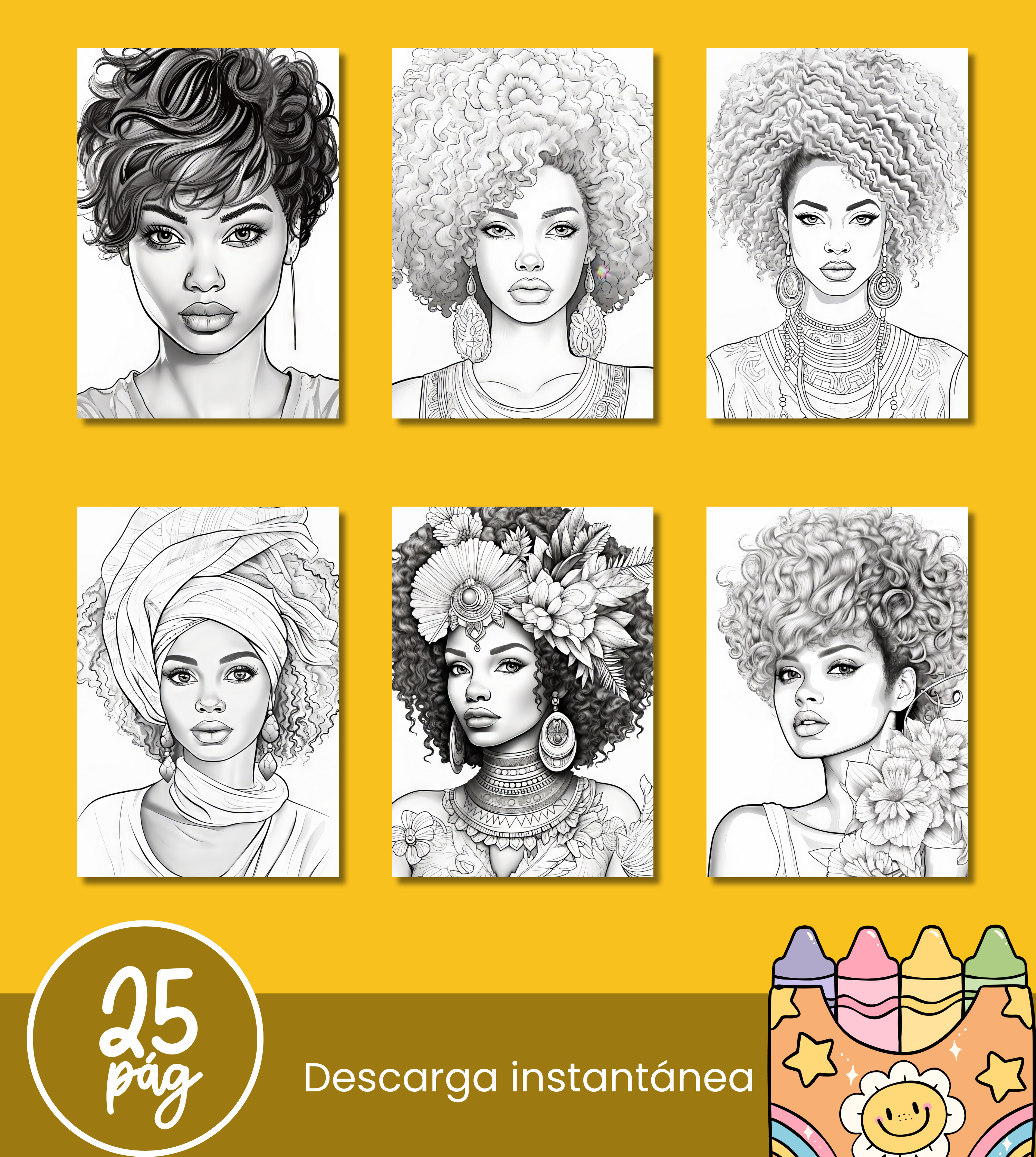 Libro para colorear – Mujeres