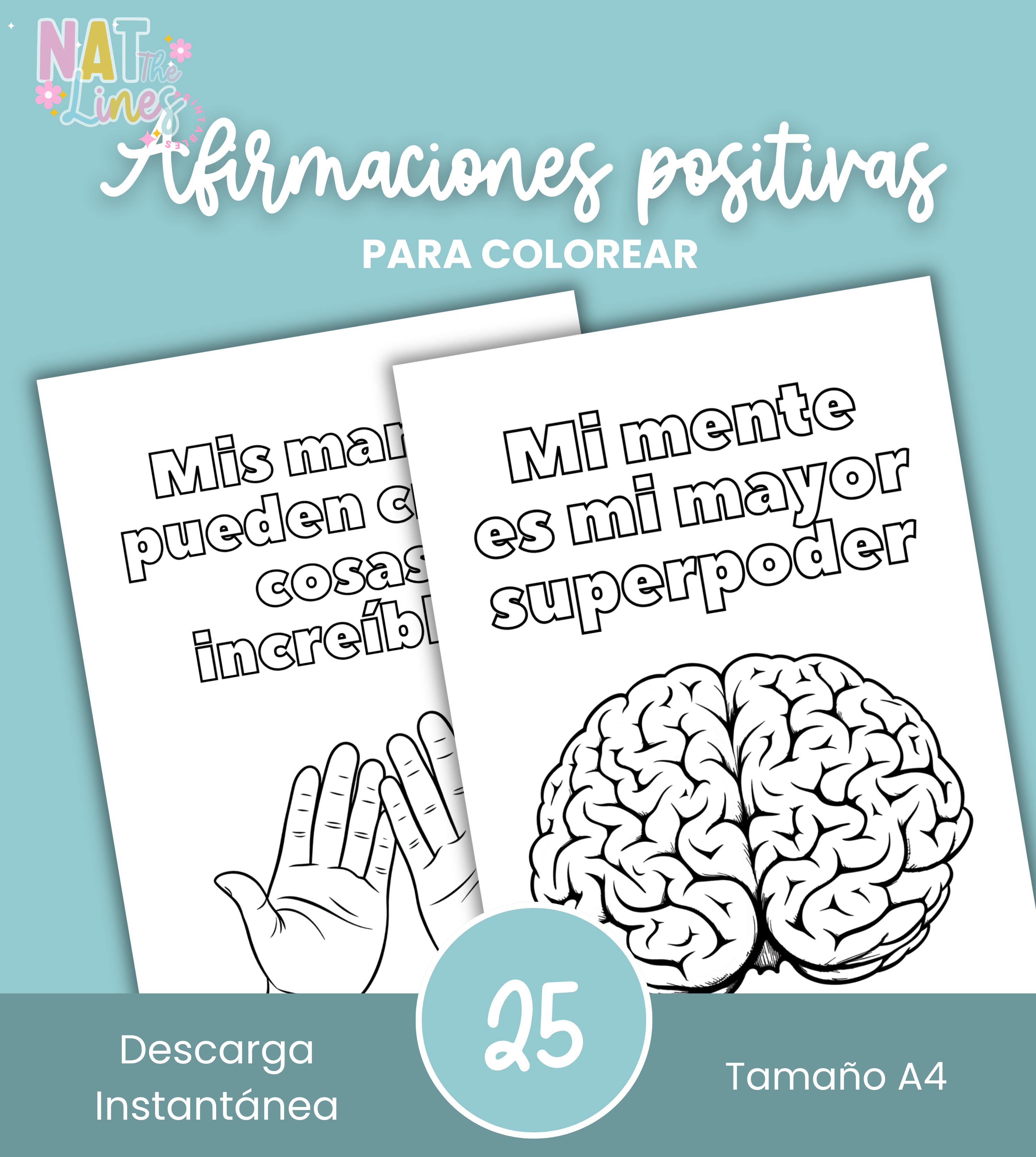 Afirmaciones Positivas para Colorear