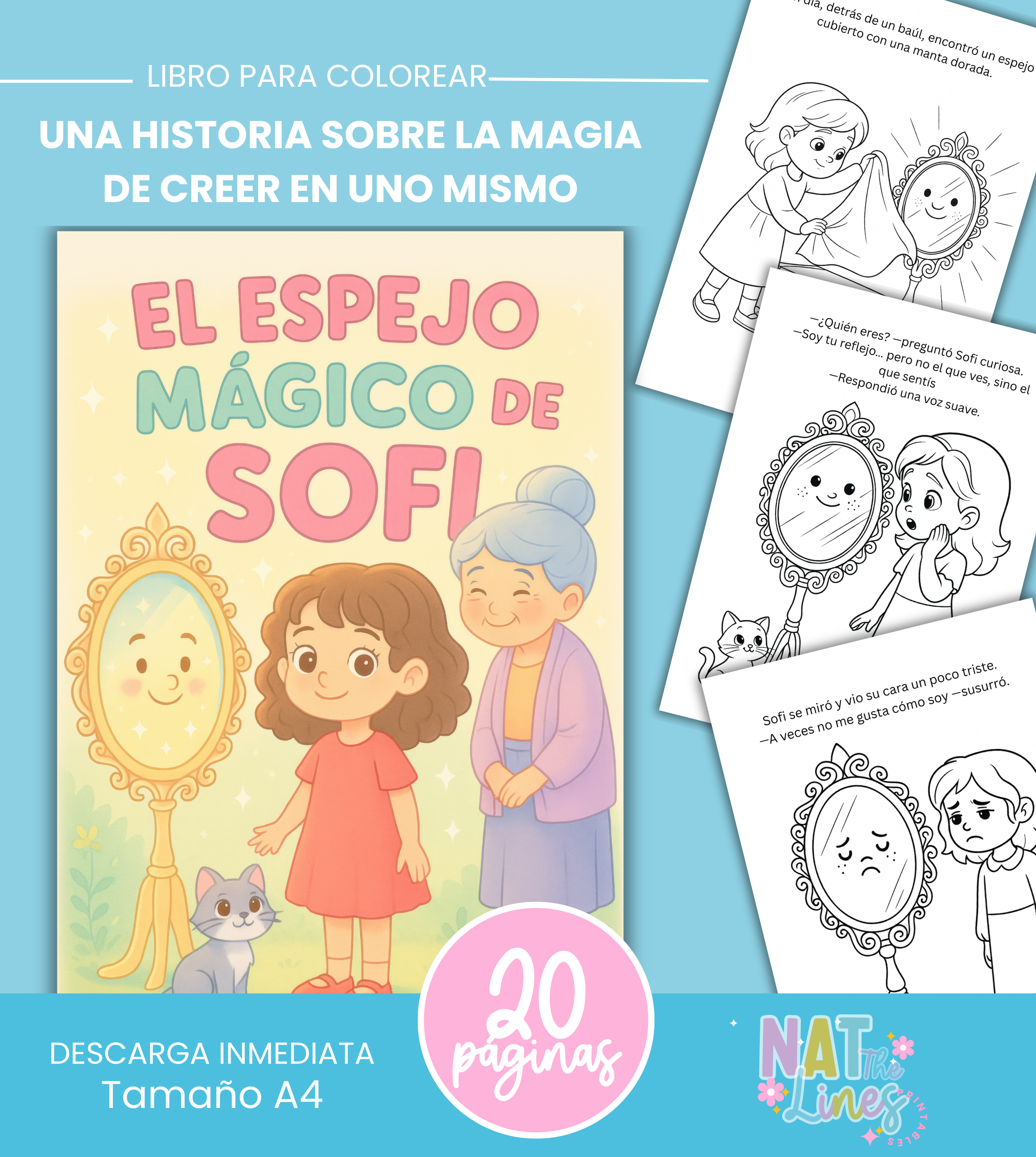 El Espejo Mágico de Sofi – Libro para Colorear