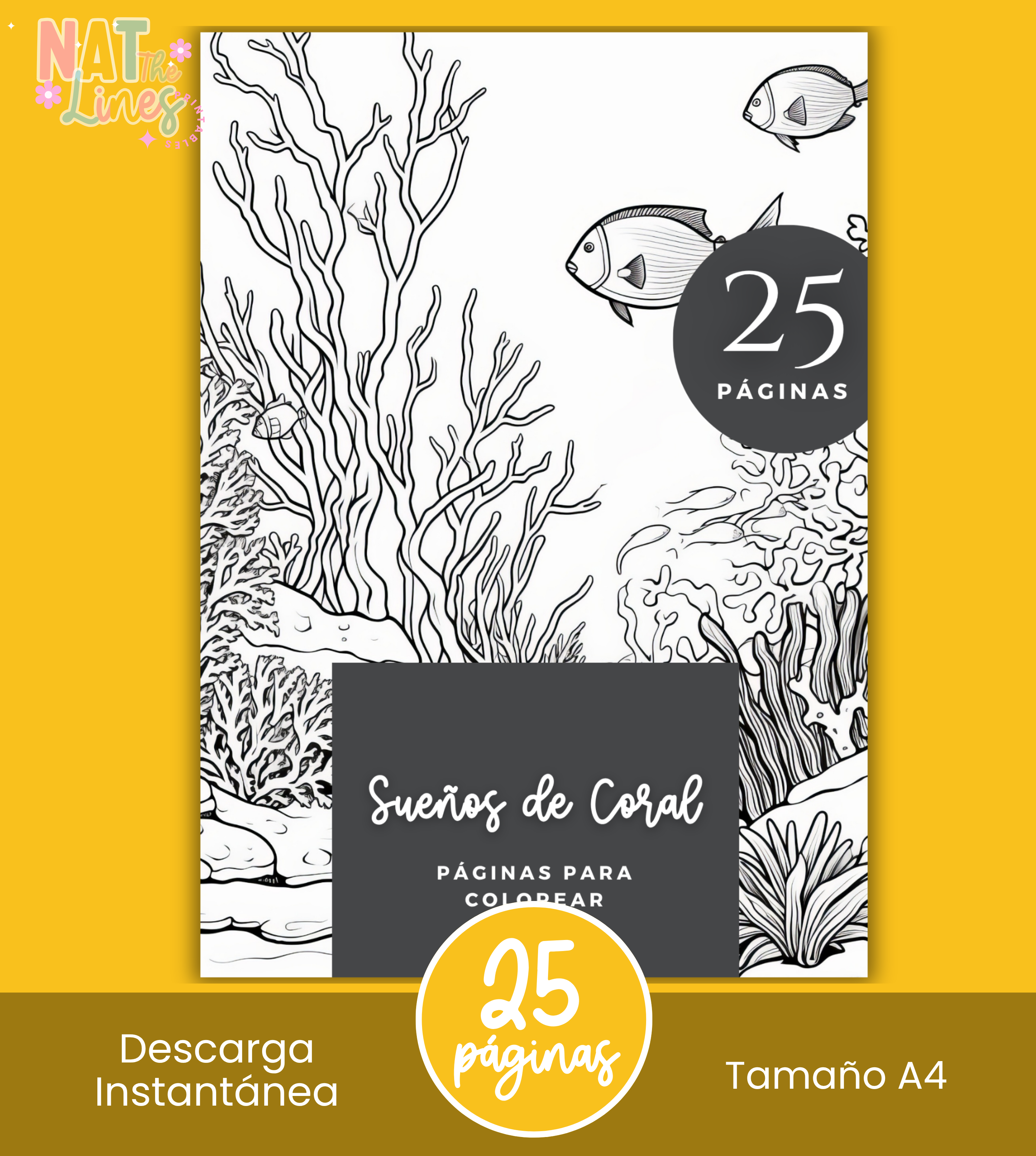 Sueños de Coral – Libro para colorear