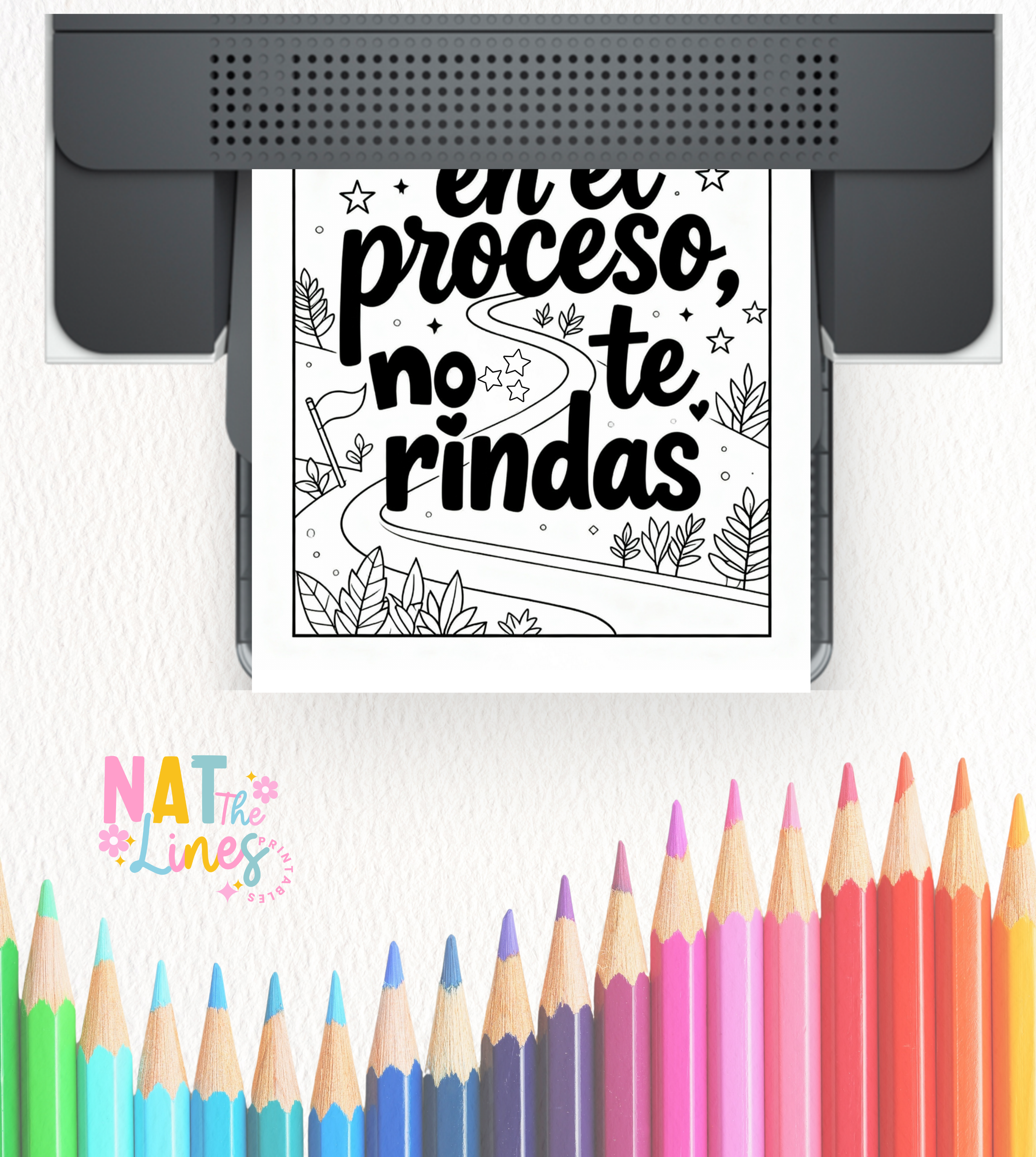 Frases para colorear – 10 páginas inspiradoras