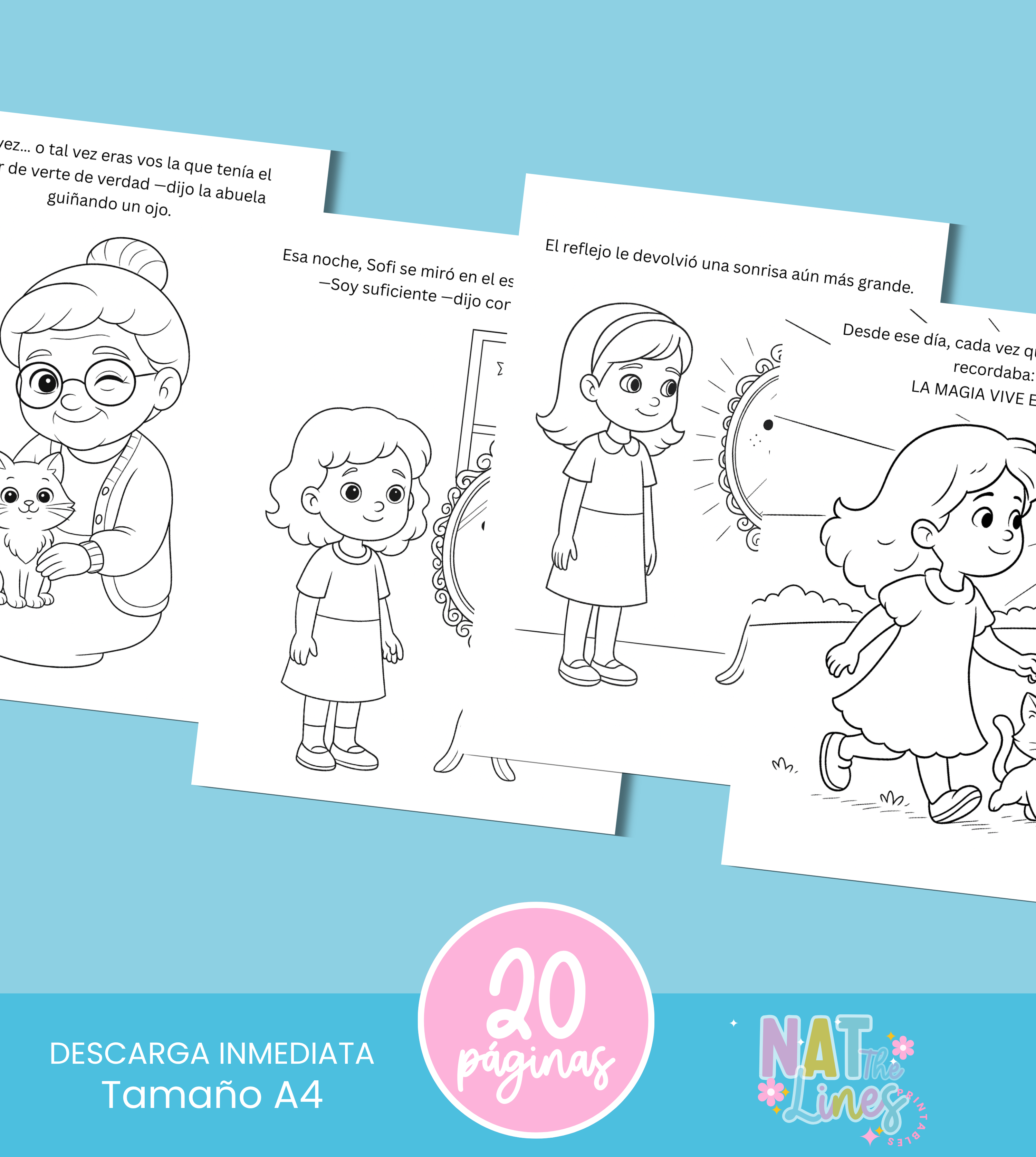 El Espejo Mágico de Sofi – Libro para Colorear
