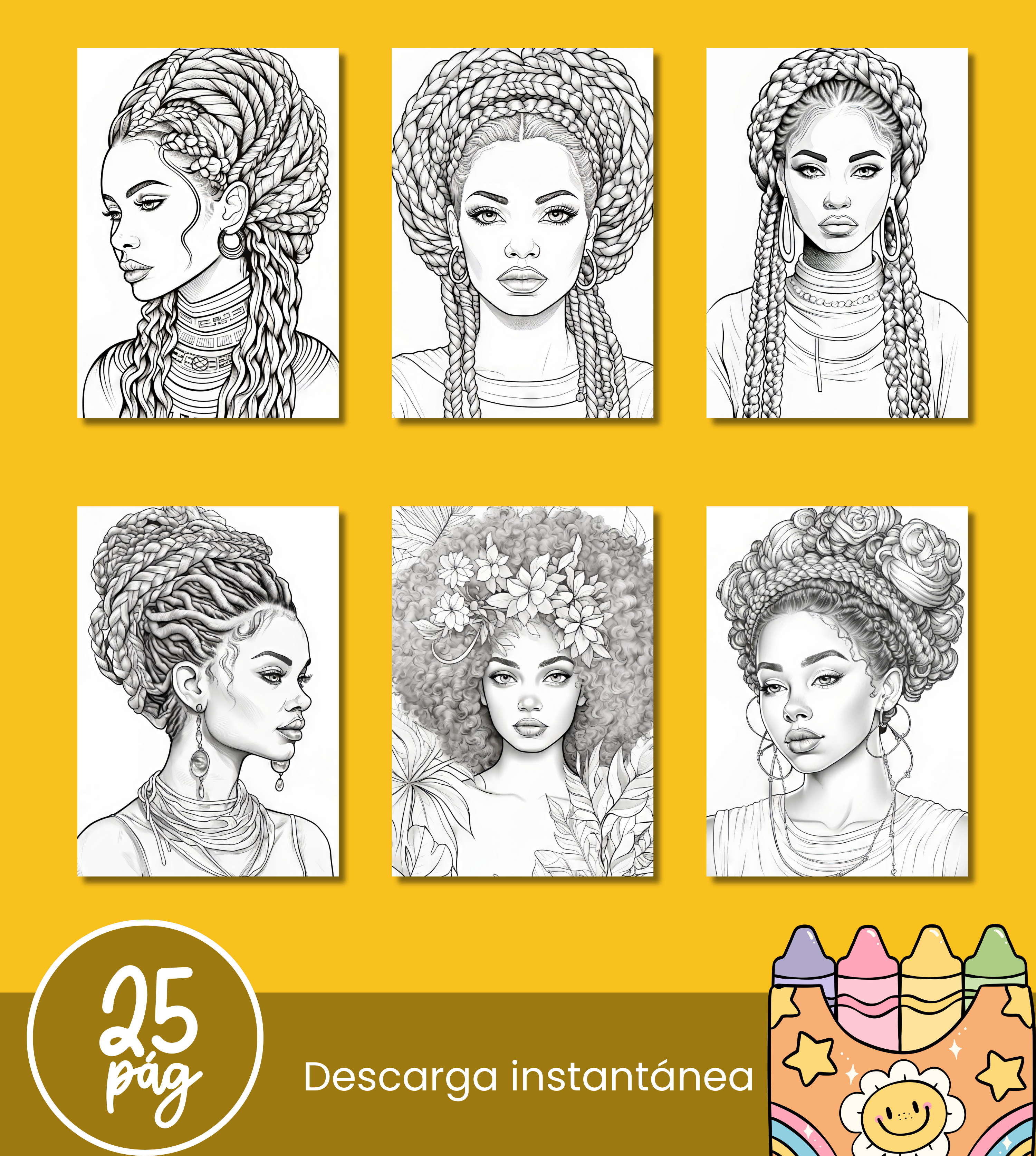Libro para colorear – Mujeres