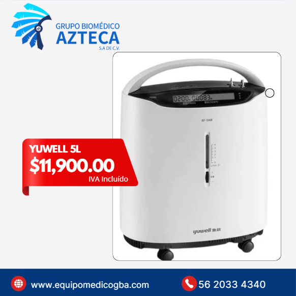 Concentrador de Oxígeno YUWELL 5L