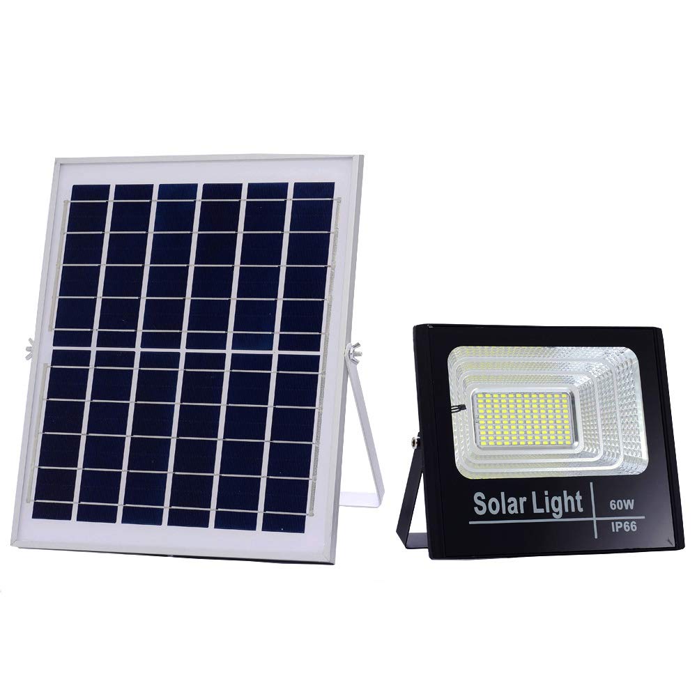 Solar Flood Lights IP66 Waterproof, 180° Adjustable Angle, Auto OnOff LED Security Light for