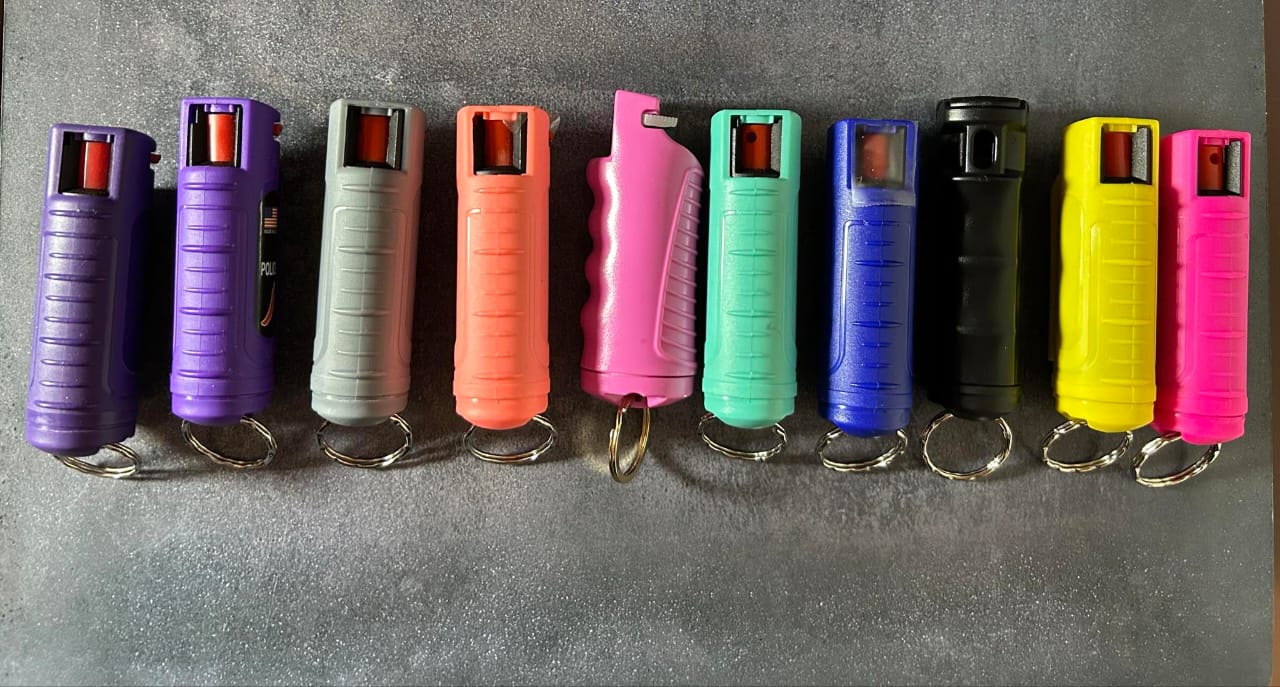 Colorful Pepper Spray Keychains