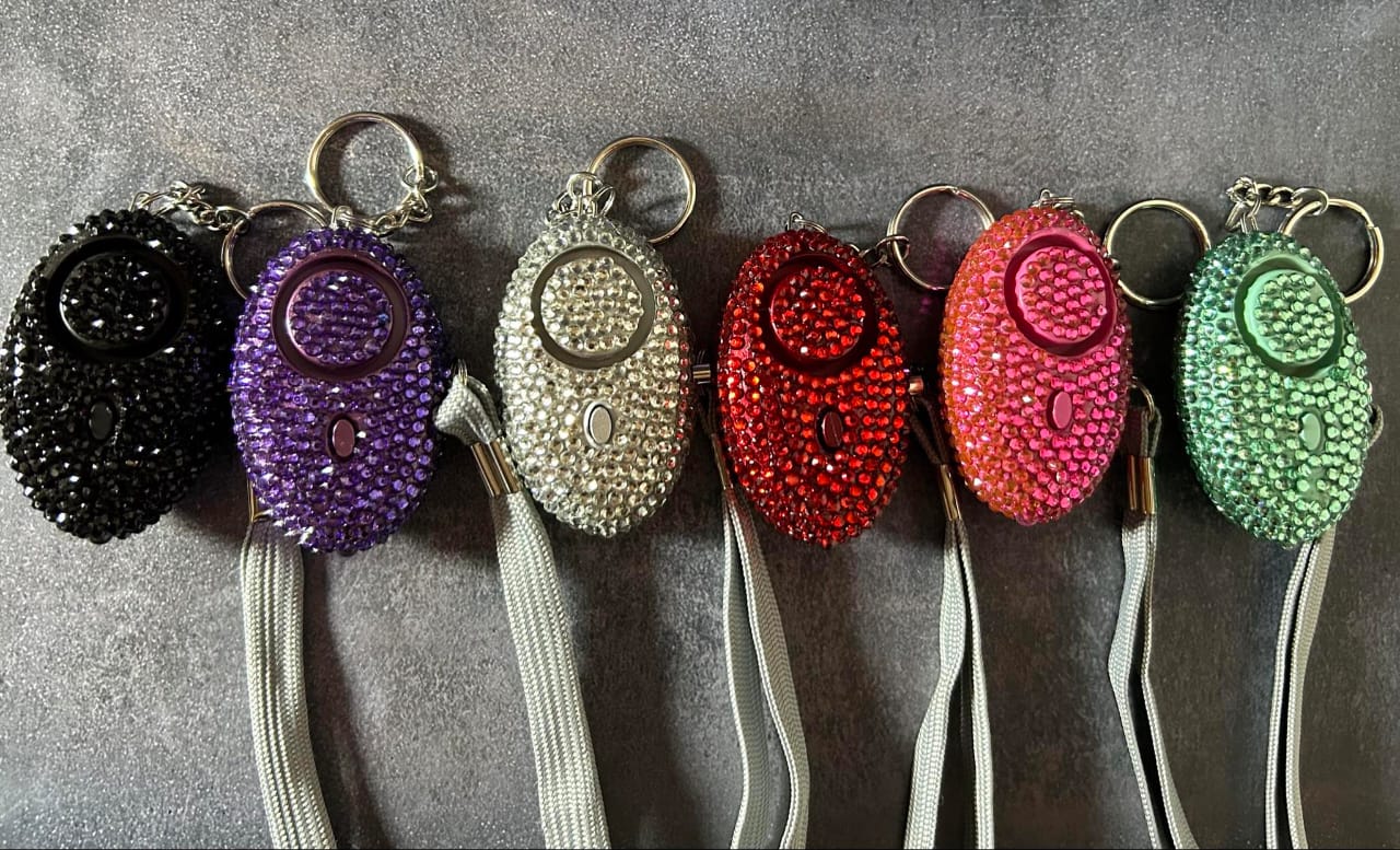 Bling Alarm Keychains