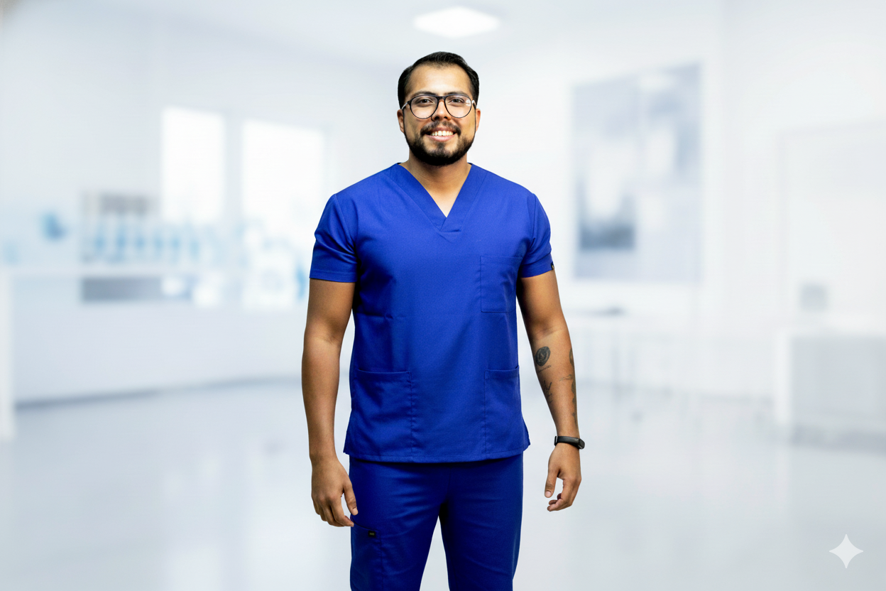 Uniforme médico corte recto