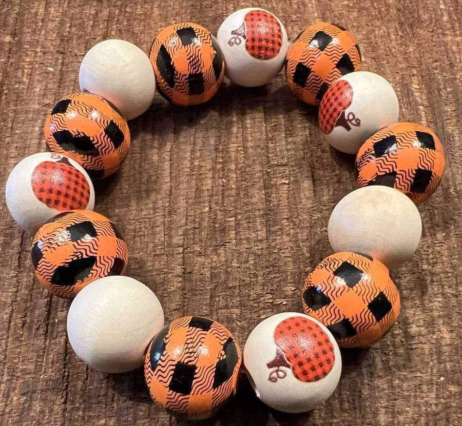 Handcrafted Wooden Bead Bracelet