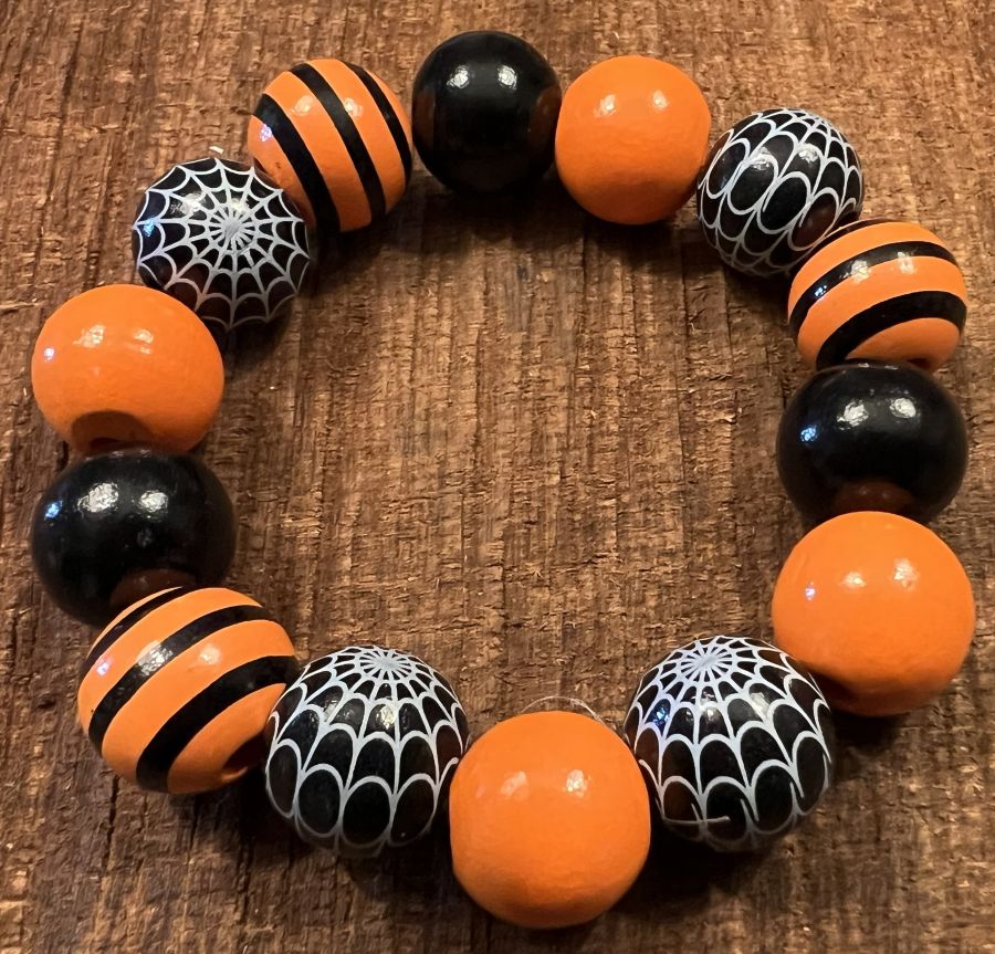 Halloween Beaded Bracelet