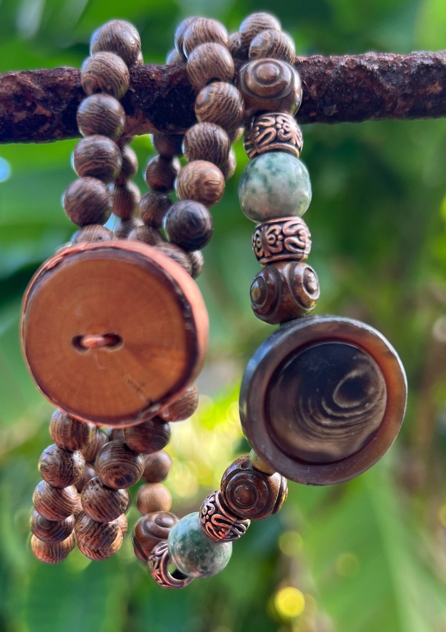 Handcrafted Wooden Bead Bracelets