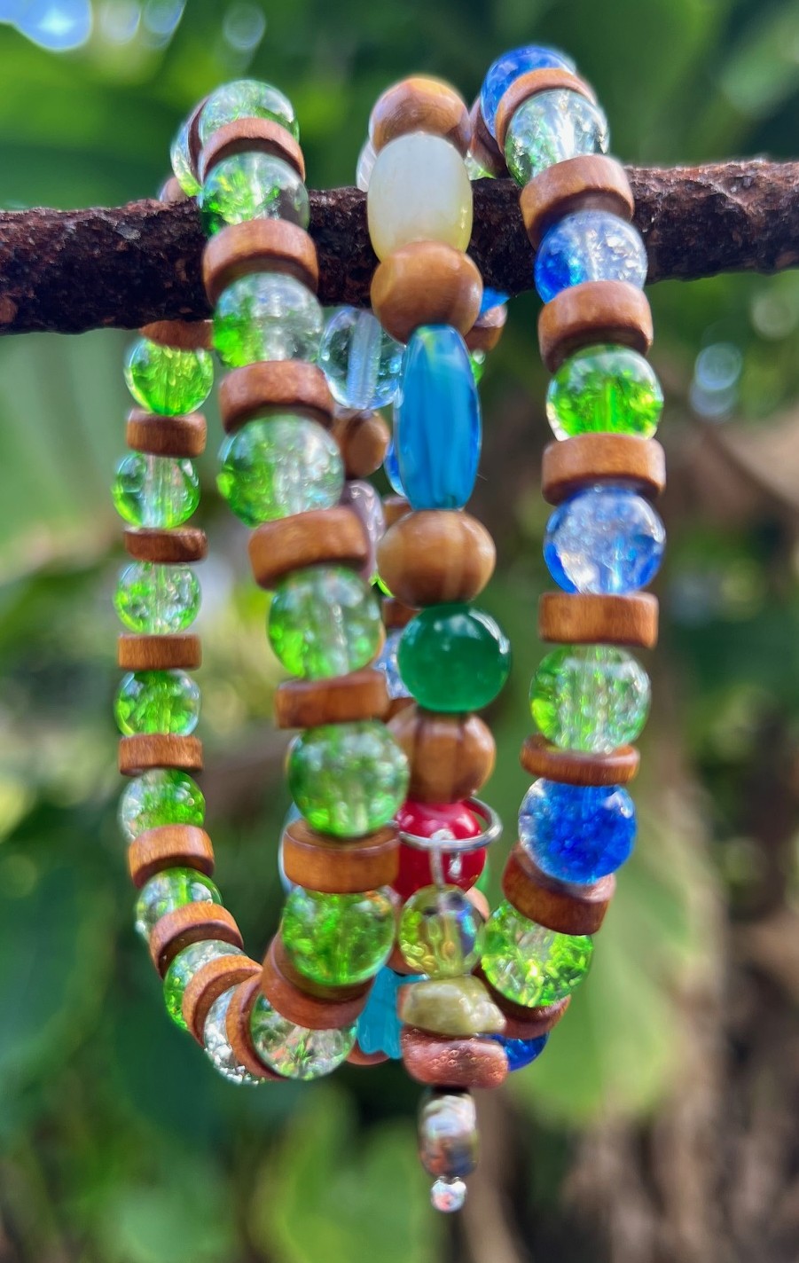 Handcrafted Glass Bead Bracelet