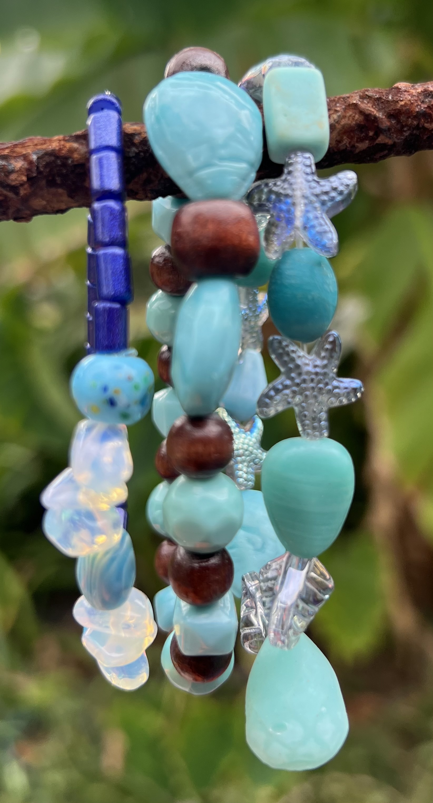 Handmade Ocean-Inspired Beaded Bracelets
