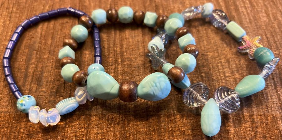 Handmade Ocean-Inspired Beaded Bracelets