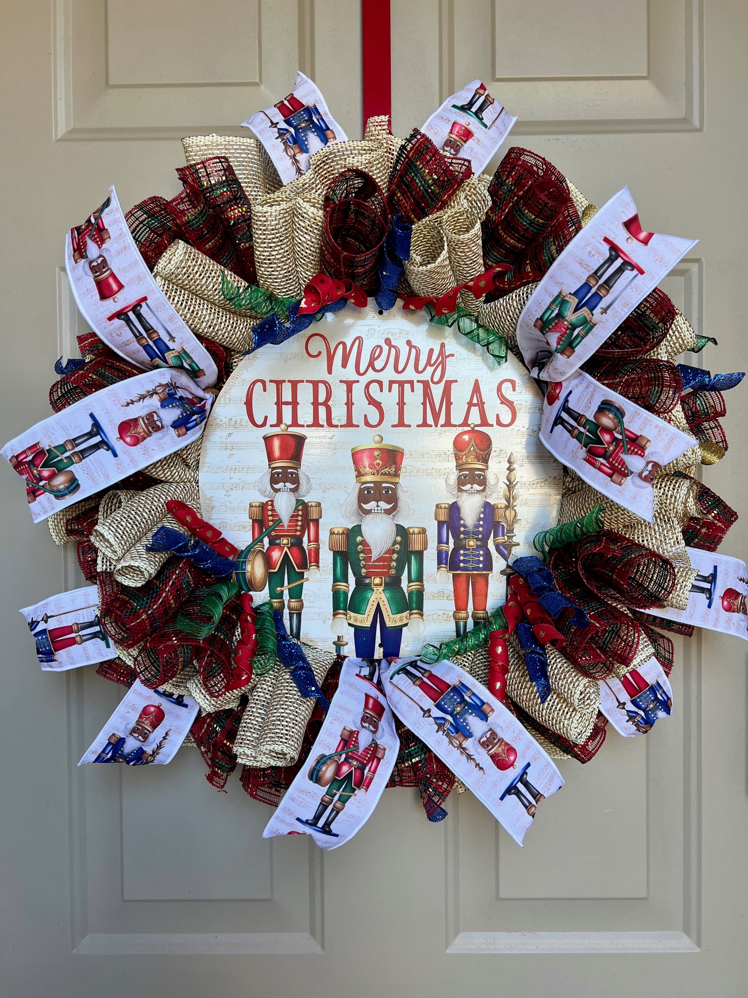 Christmas Nutcracker Trio Wreath