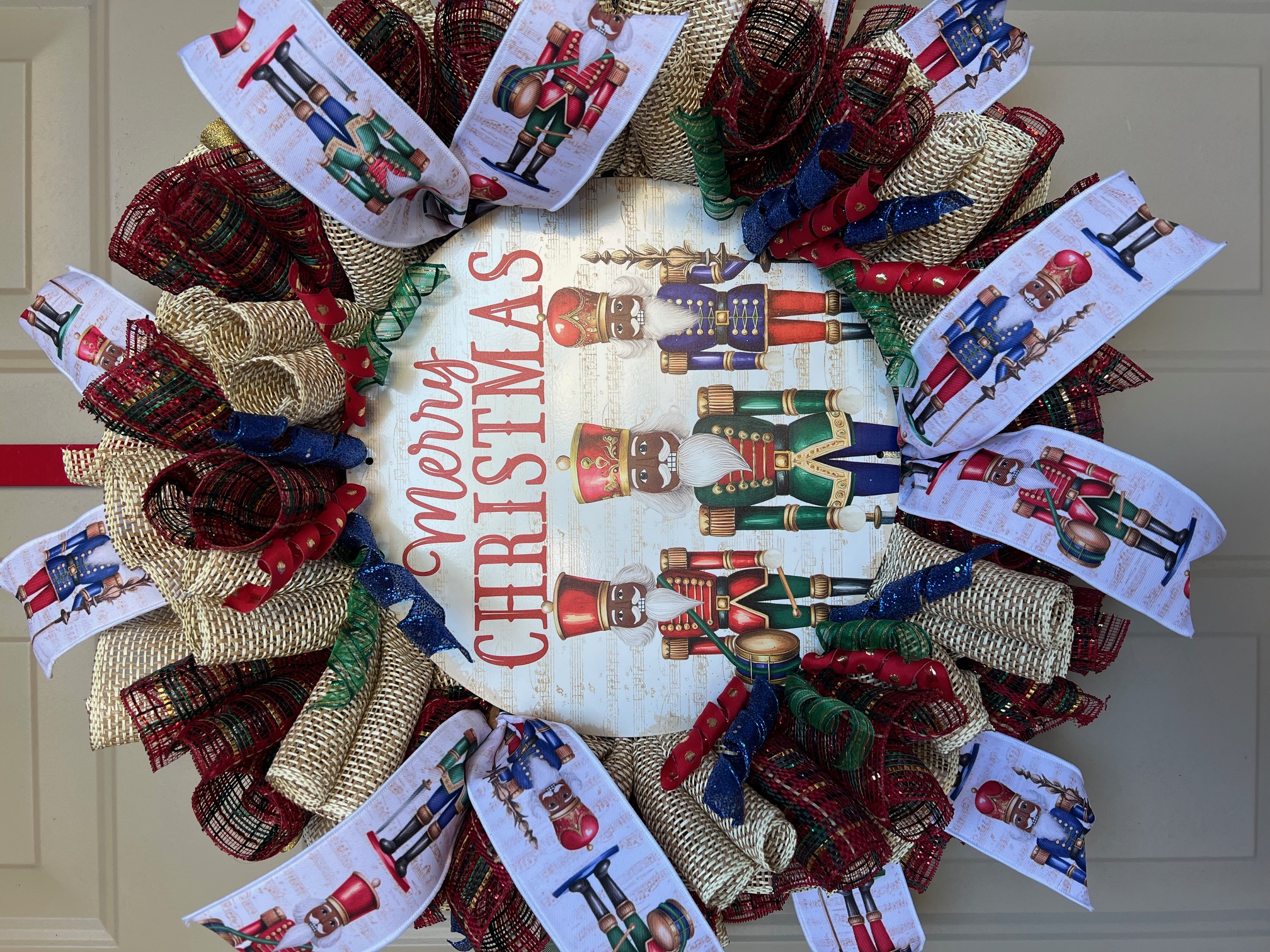 Christmas Nutcracker Trio Wreath