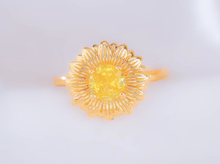 Anillo Girasol Radiante