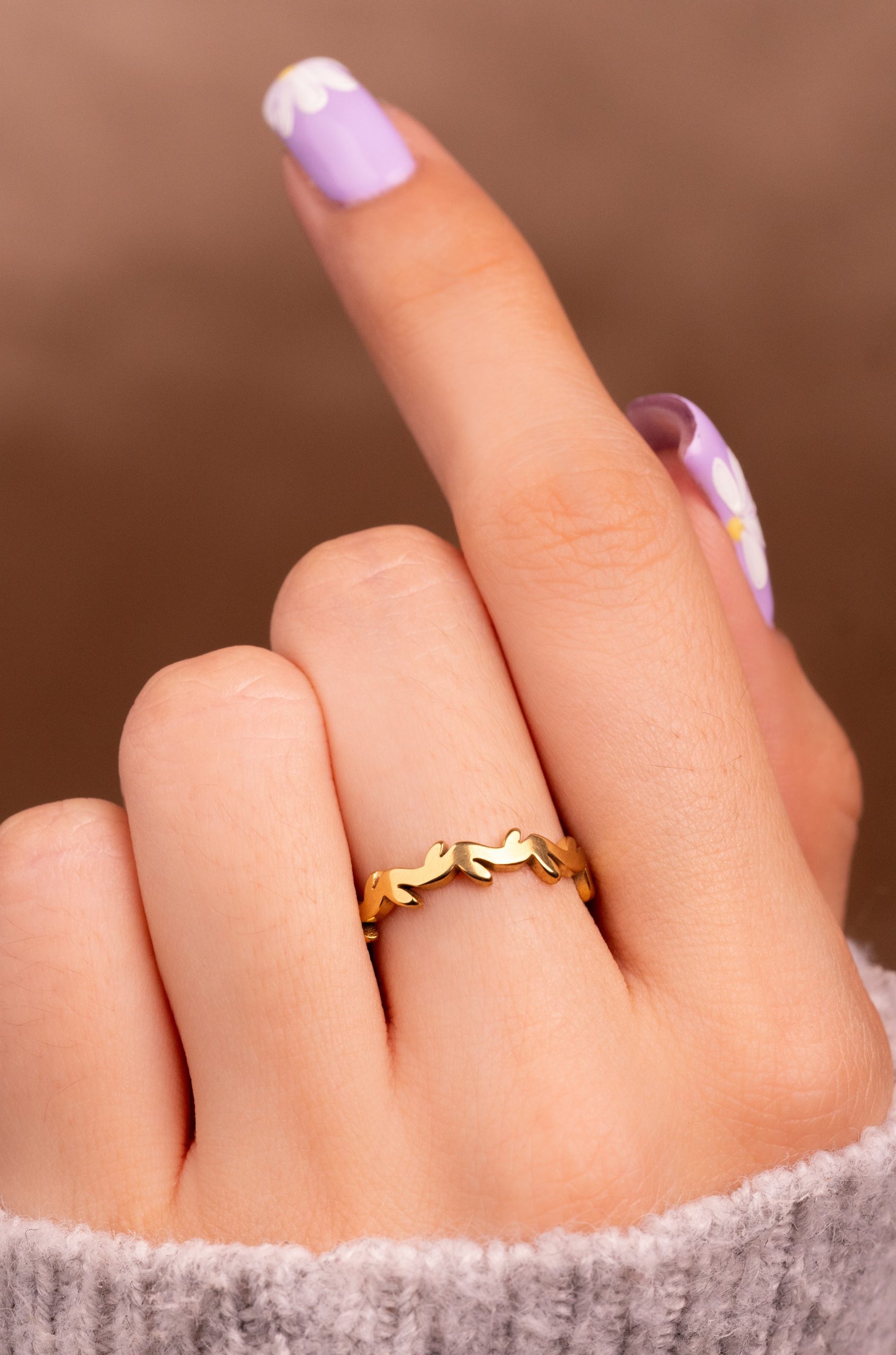 ANILLO ROMANO DORADO 