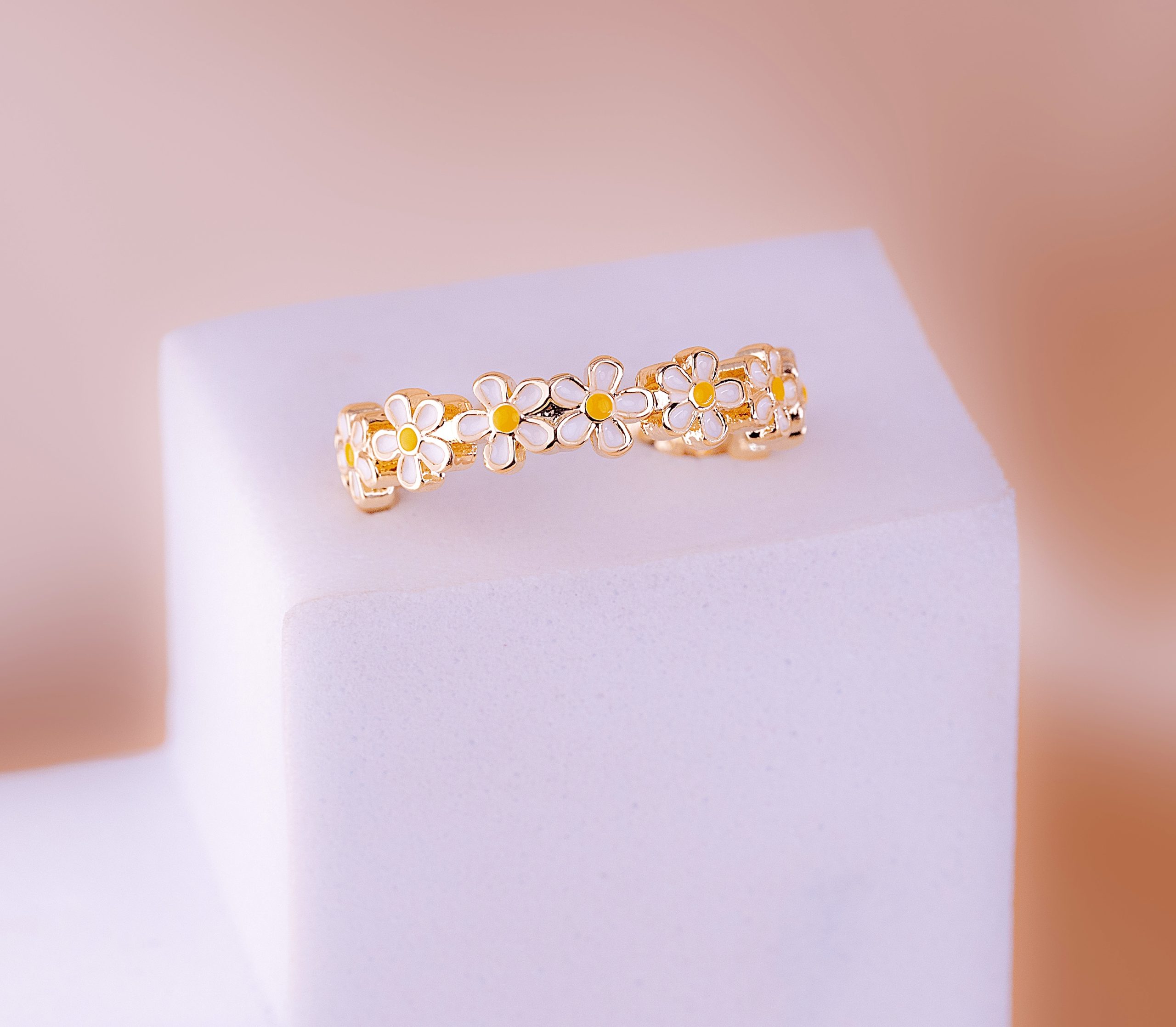  ANILLO MARGARITAS DORADO   