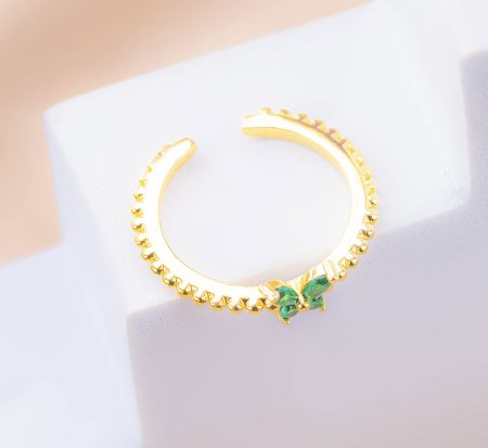  Anillo Mariposa Verde 