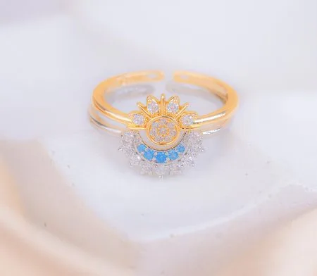 Anillos de Pareja Sol y Luna  -  cover gold