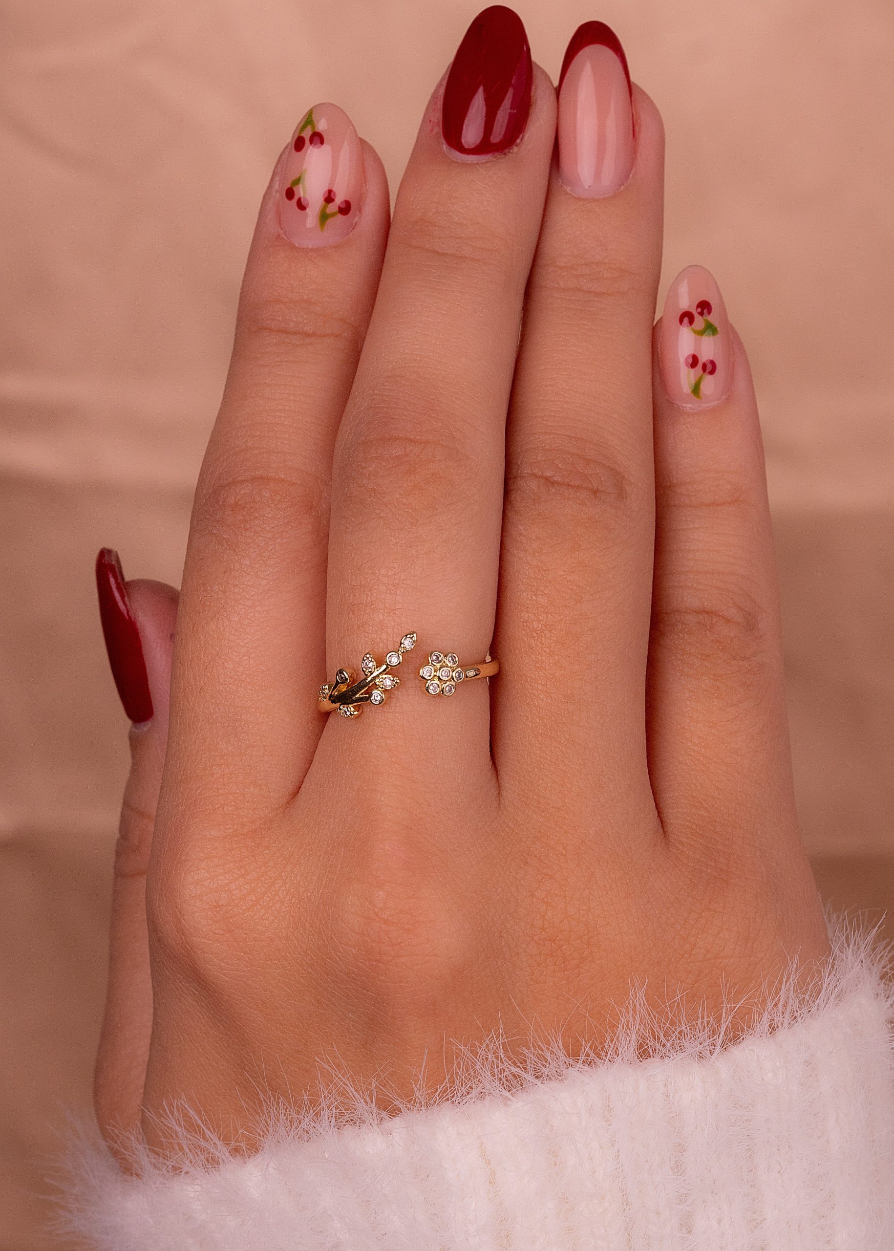 ANILLO PETUNIA DORADO