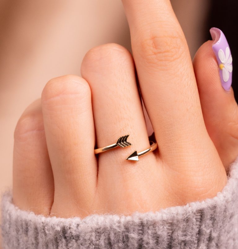 ANILLO FLECHA DORADO 