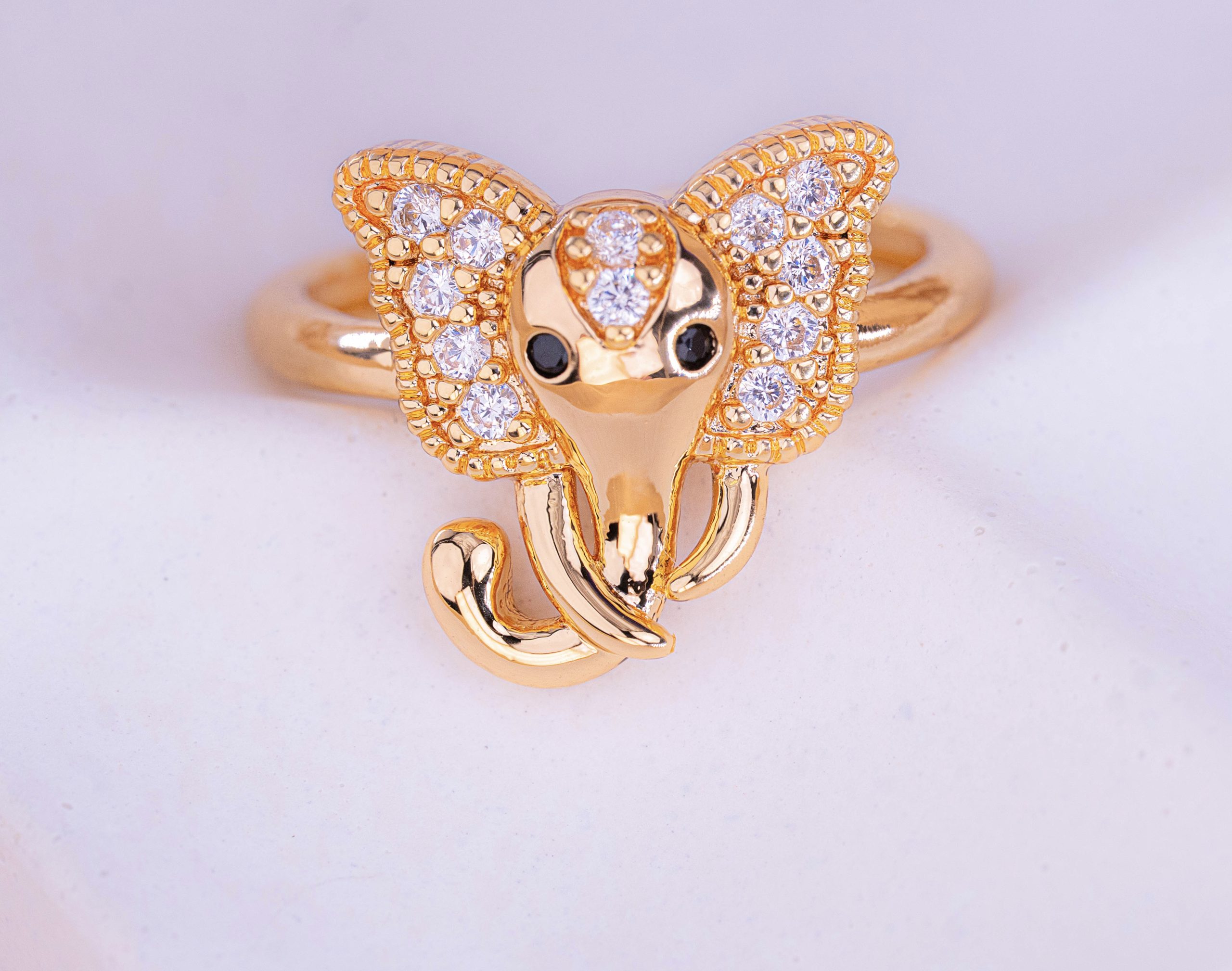 ANILLO ELEFANTE DORADO
